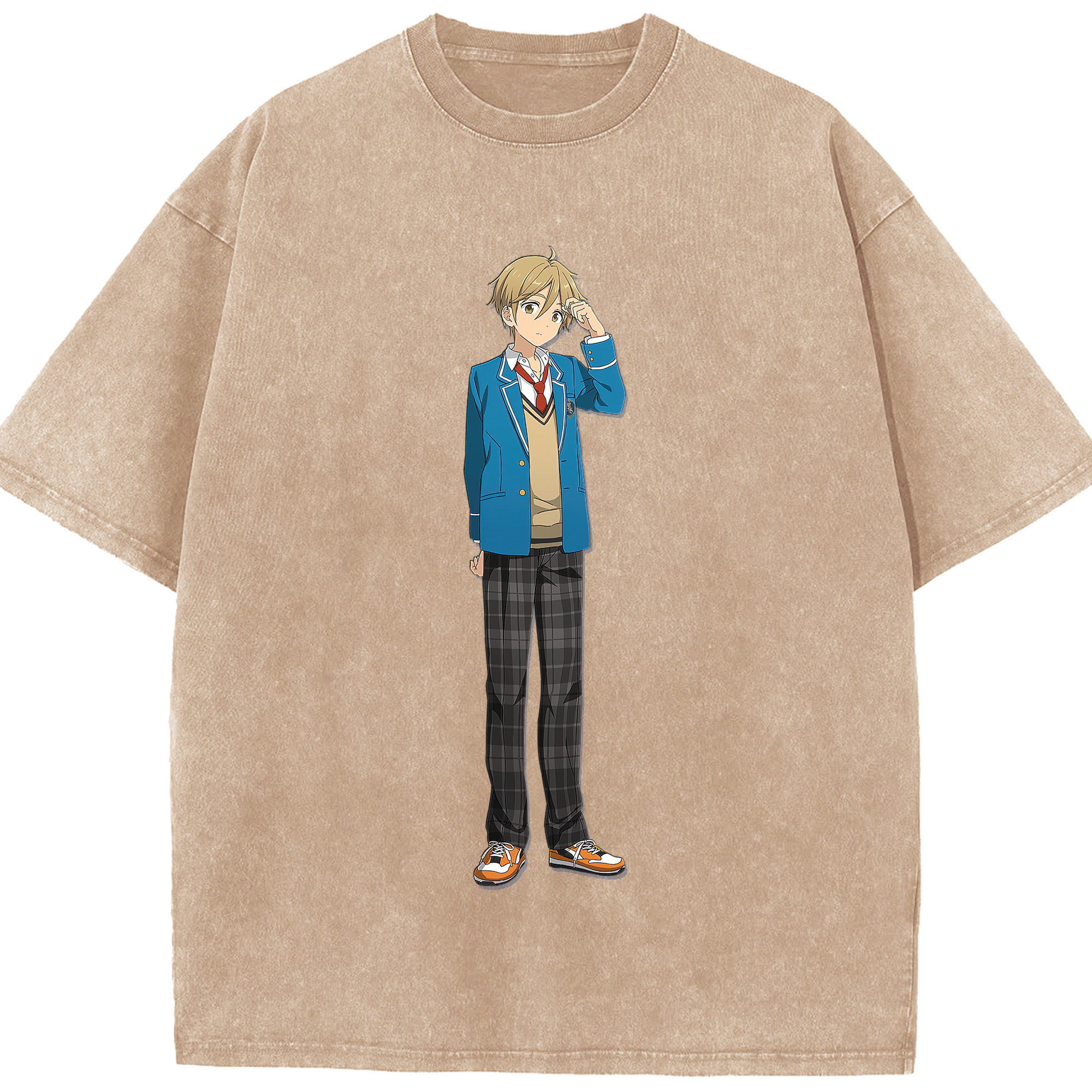 （画像用） あんさんぶるスターズ! Ensemble Stars 綿100% ヴィンテージ風 半袖Tシャツ（フロントプリント）