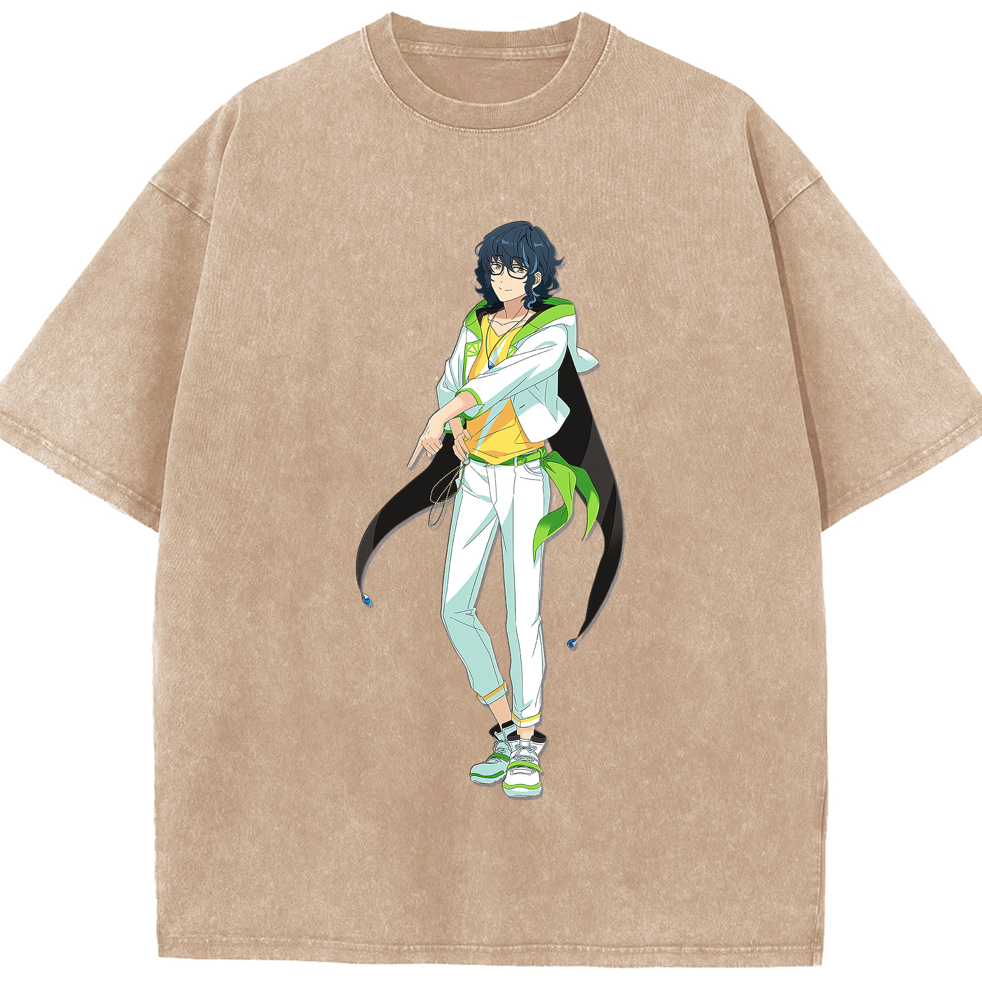 （画像用） あんさんぶるスターズ! Ensemble Stars 綿100% ヴィンテージ風 半袖Tシャツ（フロントプリント）