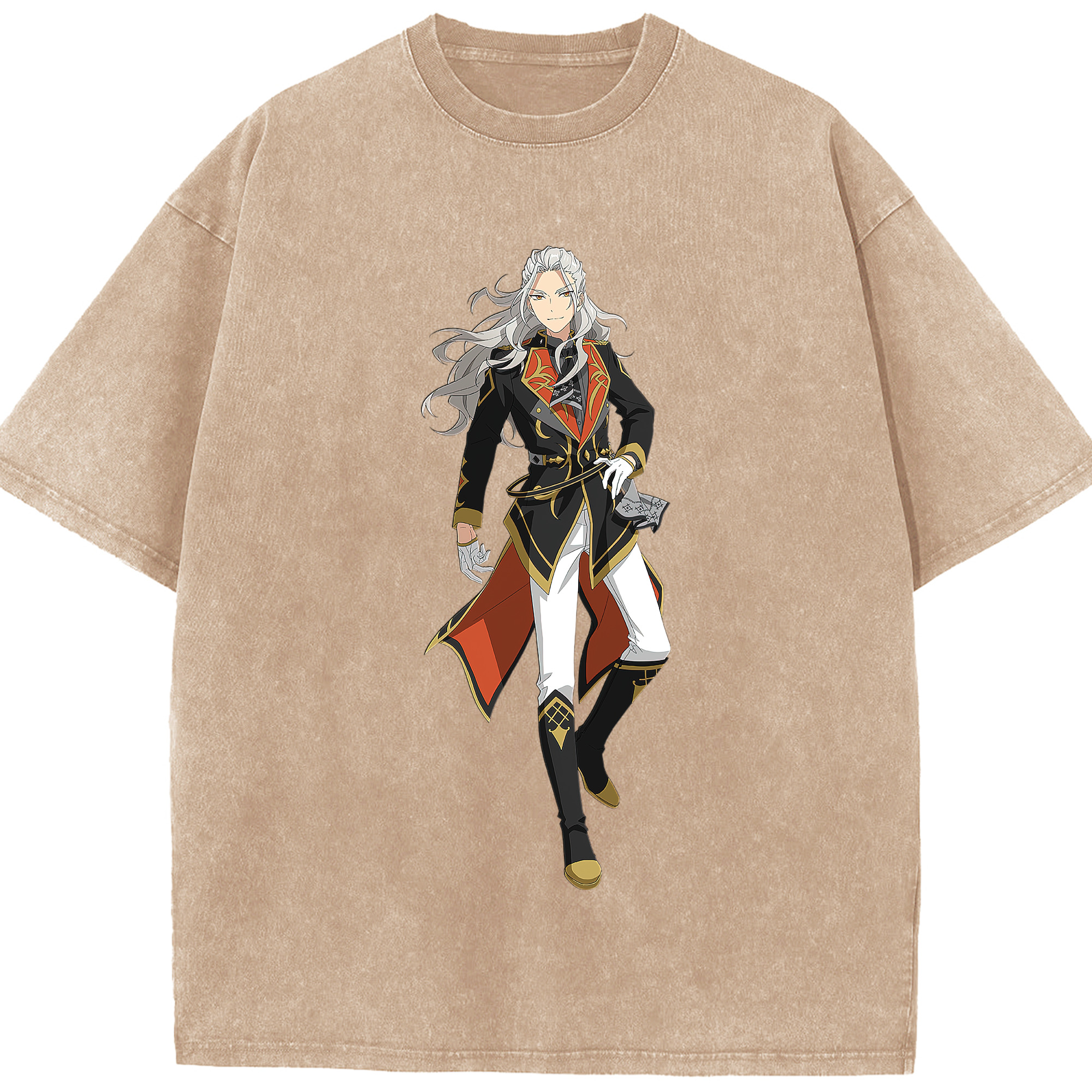 （画像用） あんさんぶるスターズ! Ensemble Stars 綿100% ヴィンテージ風 半袖Tシャツ（フロントプリント）