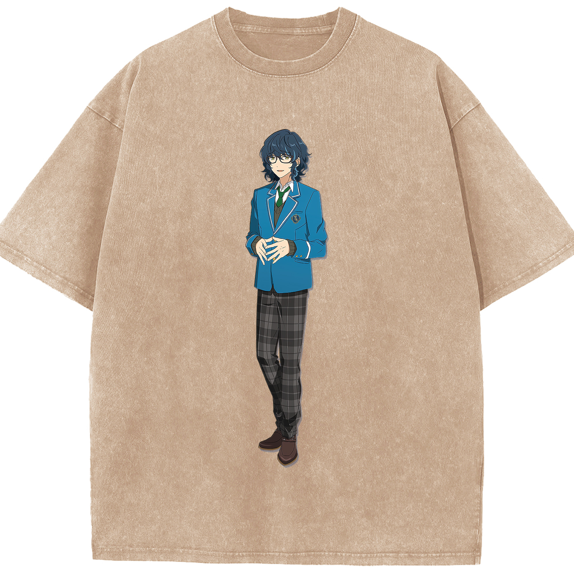 （画像用） あんさんぶるスターズ! Ensemble Stars 綿100% ヴィンテージ風 半袖Tシャツ（フロントプリント）