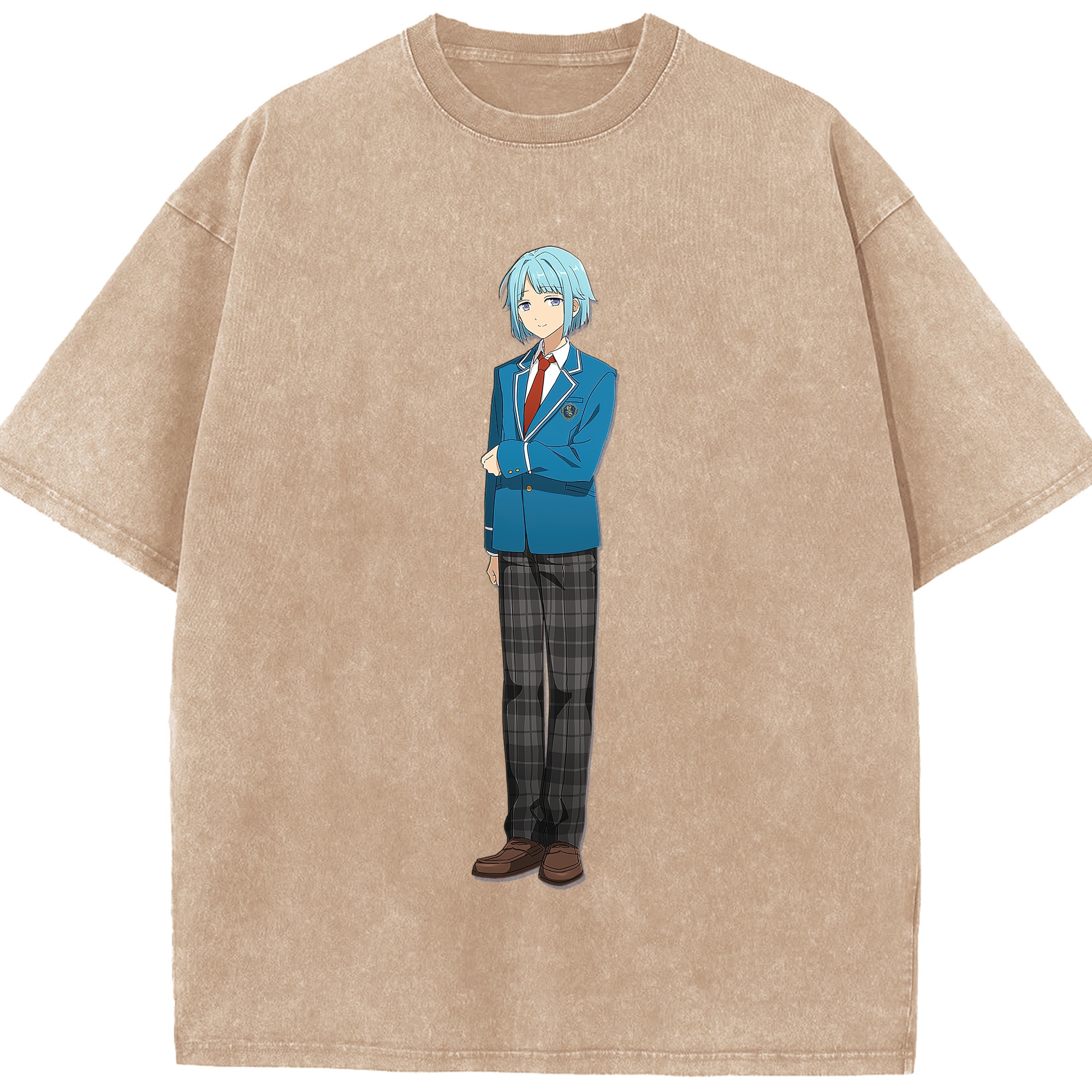 （画像用） あんさんぶるスターズ! Ensemble Stars 綿100% ヴィンテージ風 半袖Tシャツ（フロントプリント）