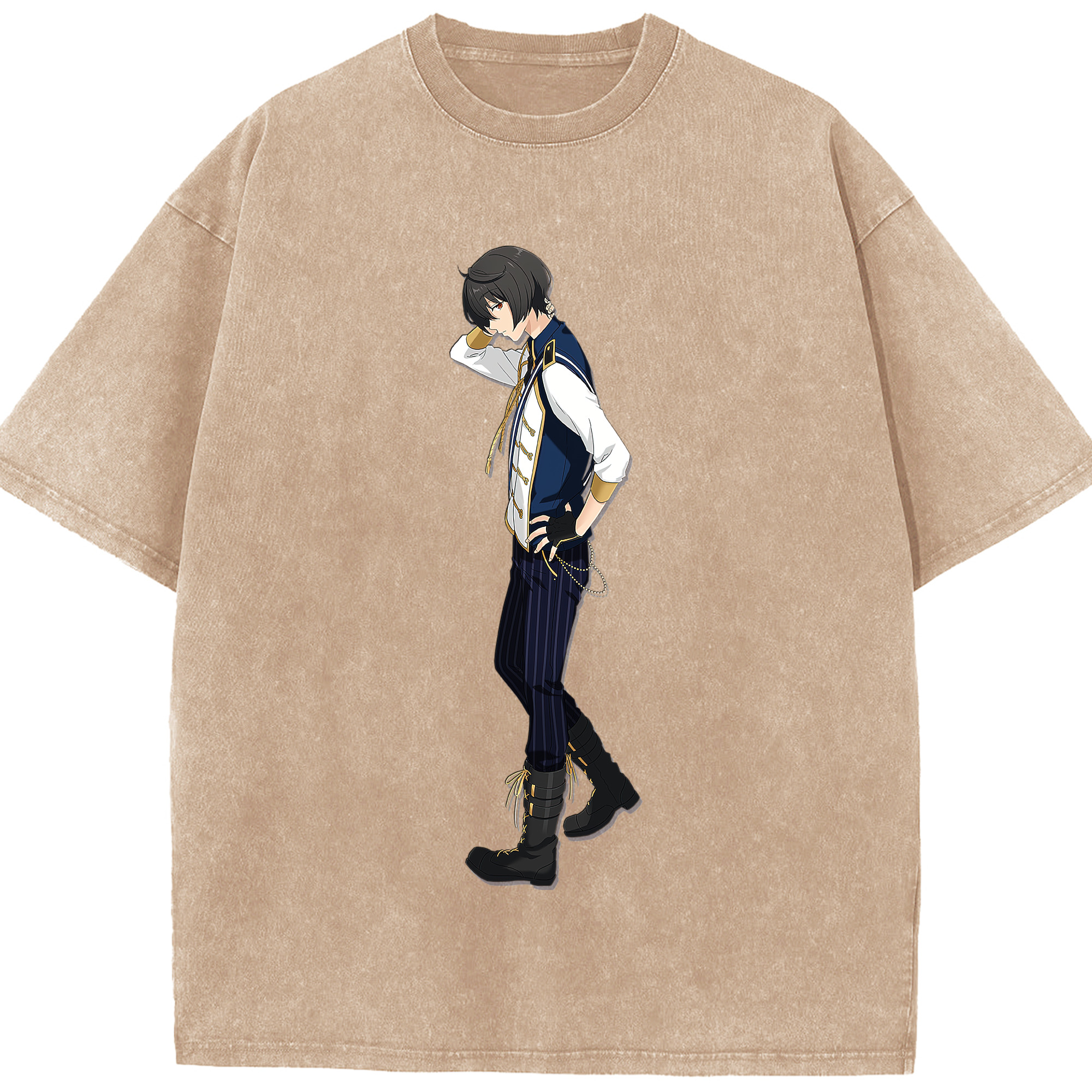 （画像用） あんさんぶるスターズ! Ensemble Stars 綿100% ヴィンテージ風 半袖Tシャツ（フロントプリント）