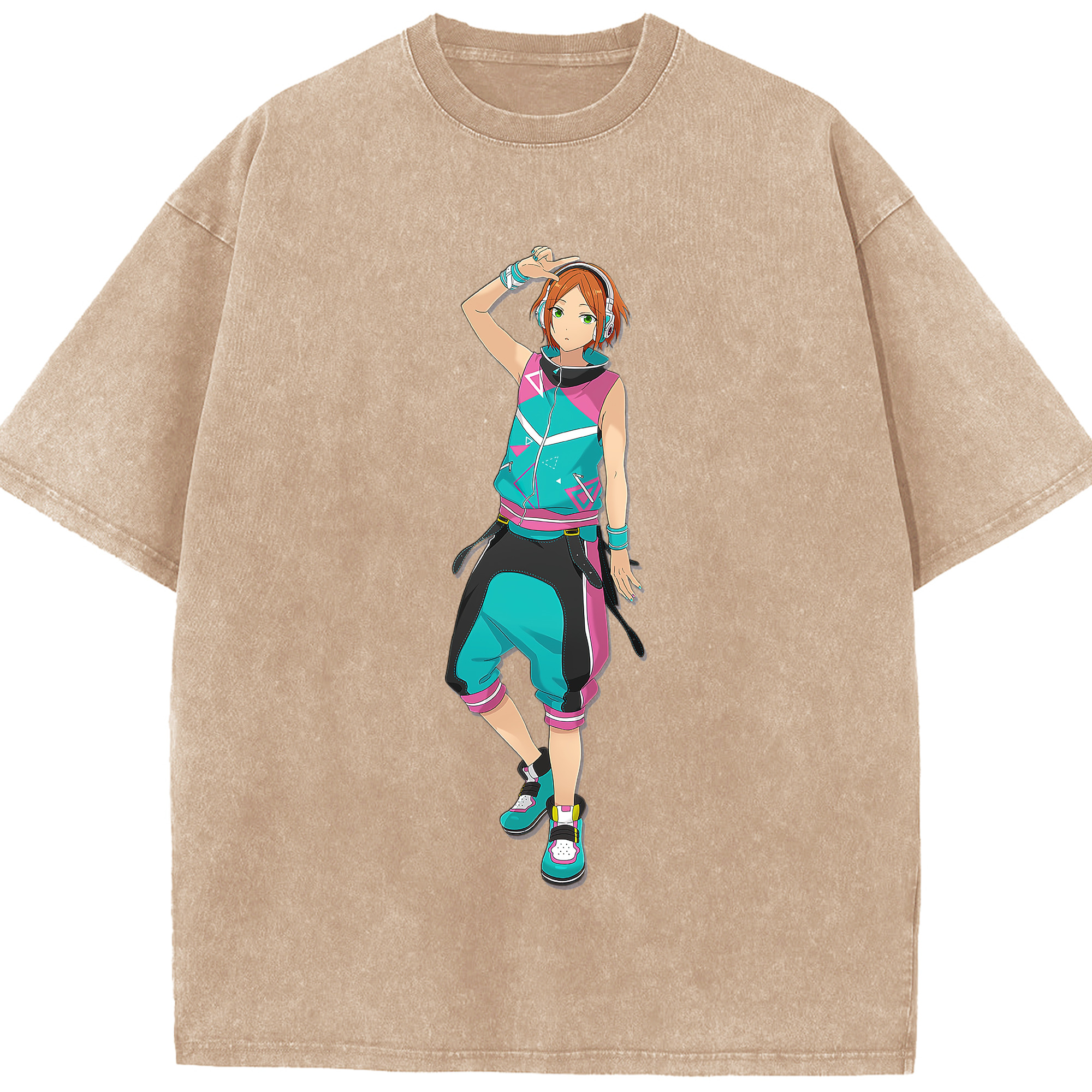 （画像用） あんさんぶるスターズ! Ensemble Stars 綿100% ヴィンテージ風 半袖Tシャツ（フロントプリント）