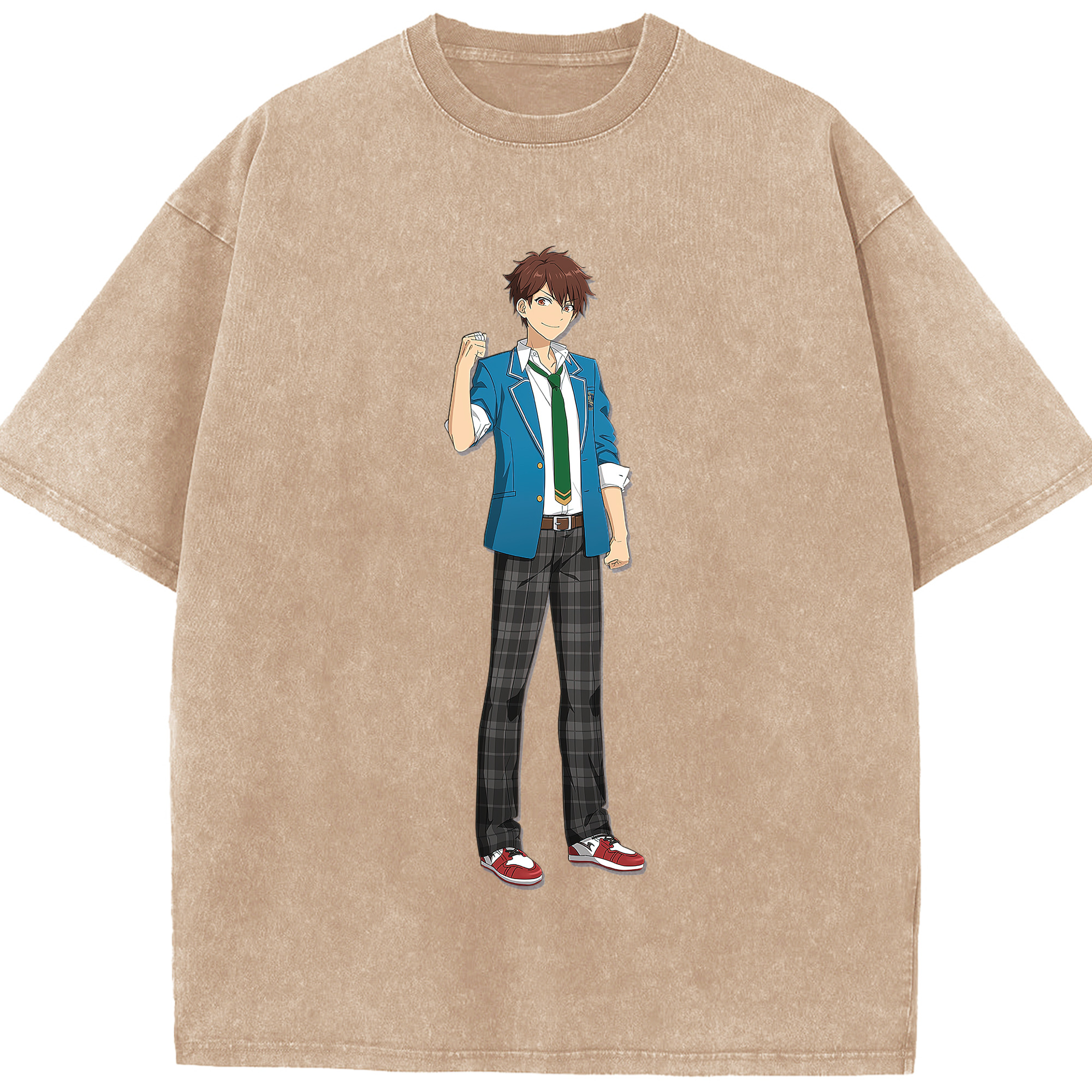 （画像用） あんさんぶるスターズ! Ensemble Stars 綿100% ヴィンテージ風 半袖Tシャツ（フロントプリント）