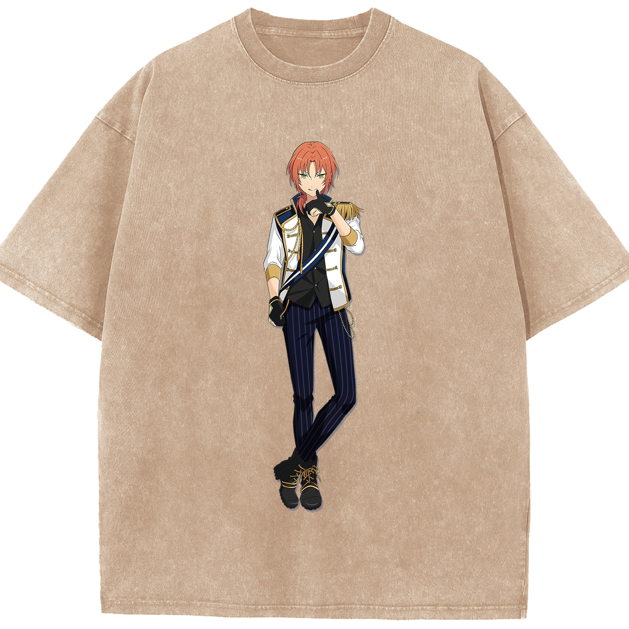 （画像用） あんさんぶるスターズ! Ensemble Stars 綿100% ヴィンテージ風 半袖Tシャツ（フロントプリント）