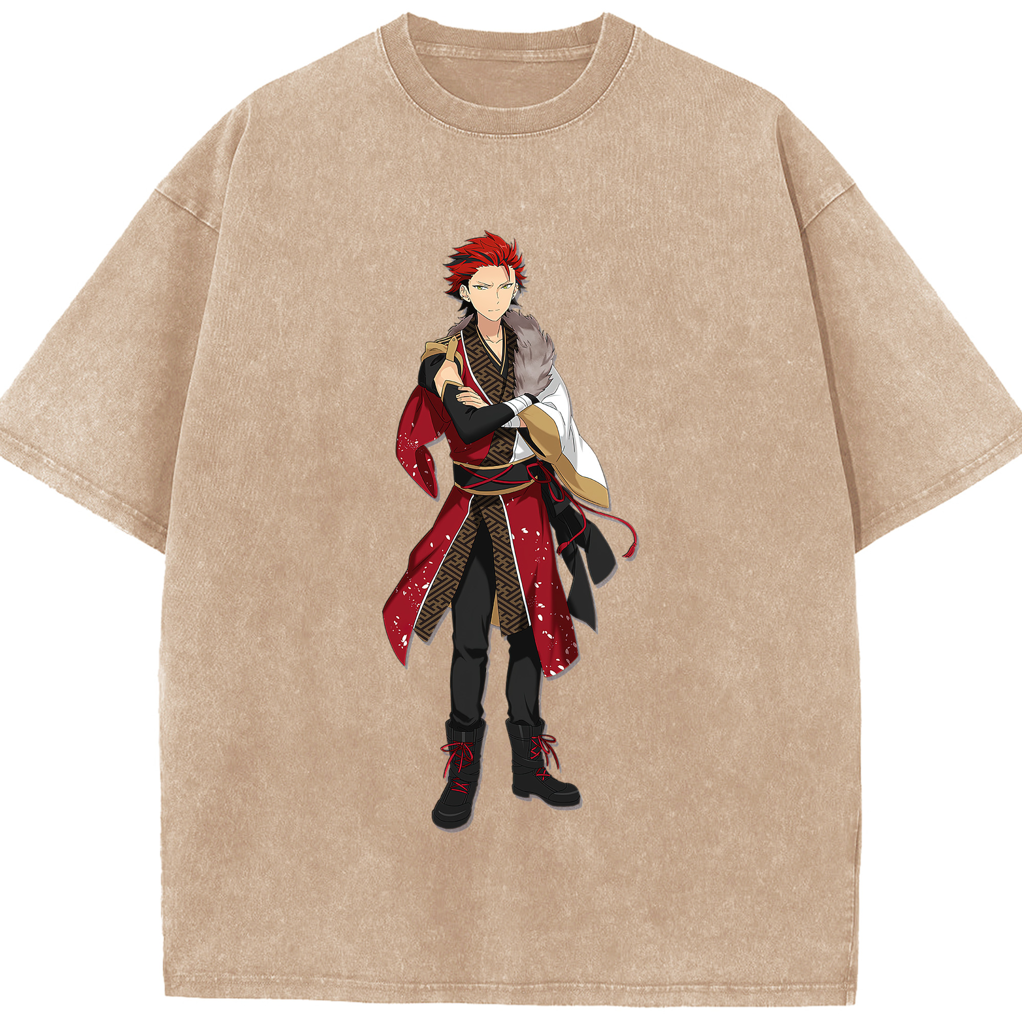 （画像用） あんさんぶるスターズ! Ensemble Stars 綿100% ヴィンテージ風 半袖Tシャツ（フロントプリント）