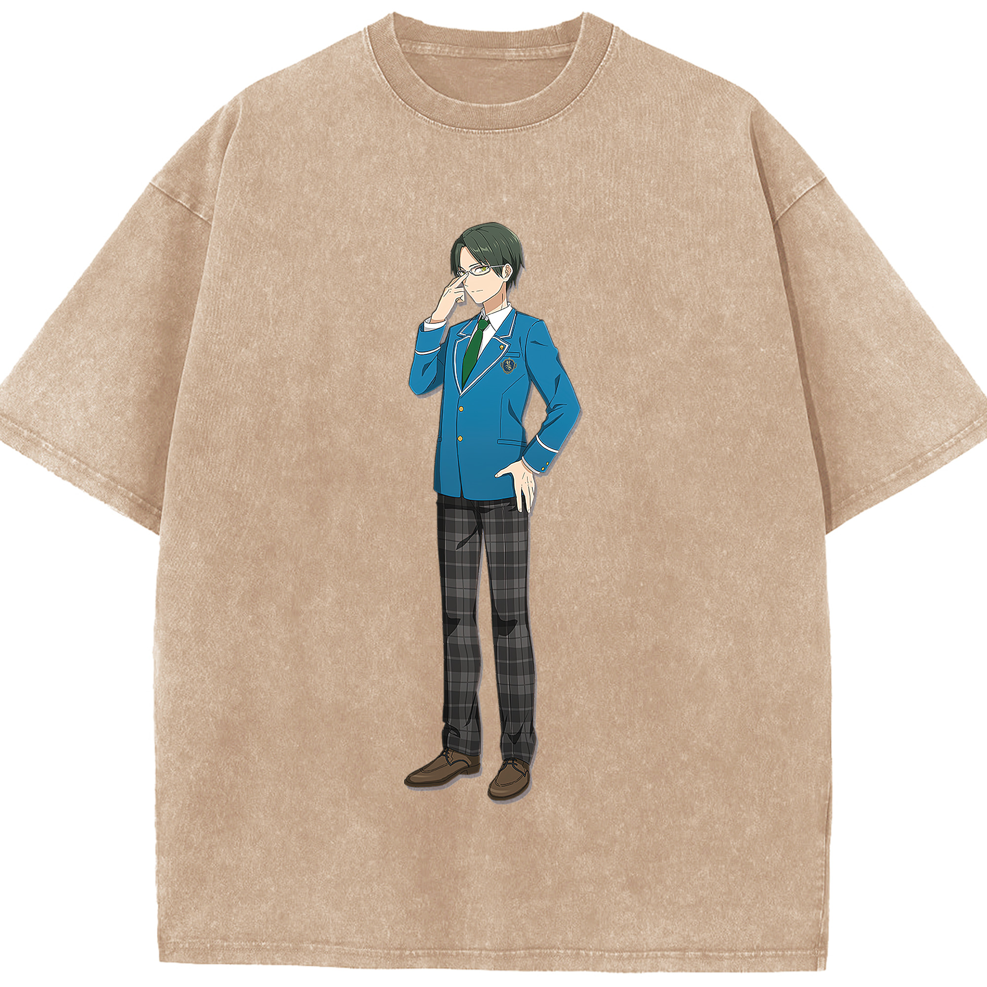 （画像用） あんさんぶるスターズ! Ensemble Stars 綿100% ヴィンテージ風 半袖Tシャツ（フロントプリント）