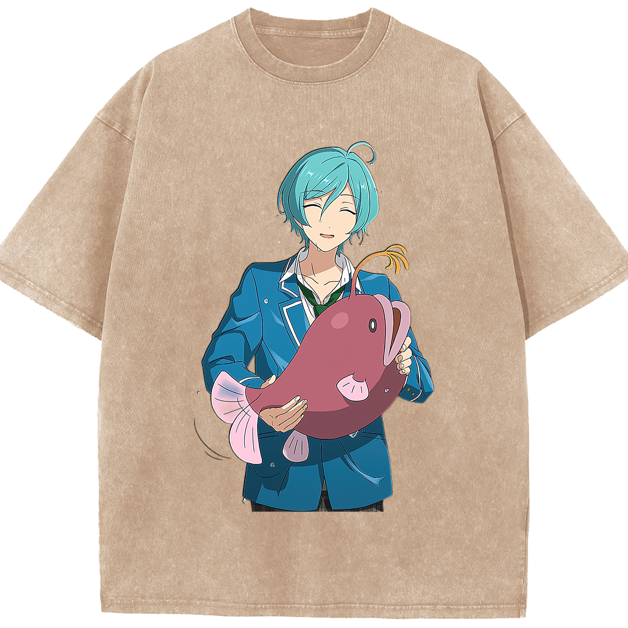 （画像用） あんさんぶるスターズ! Ensemble Stars 綿100% ヴィンテージ風 半袖Tシャツ（フロントプリント）