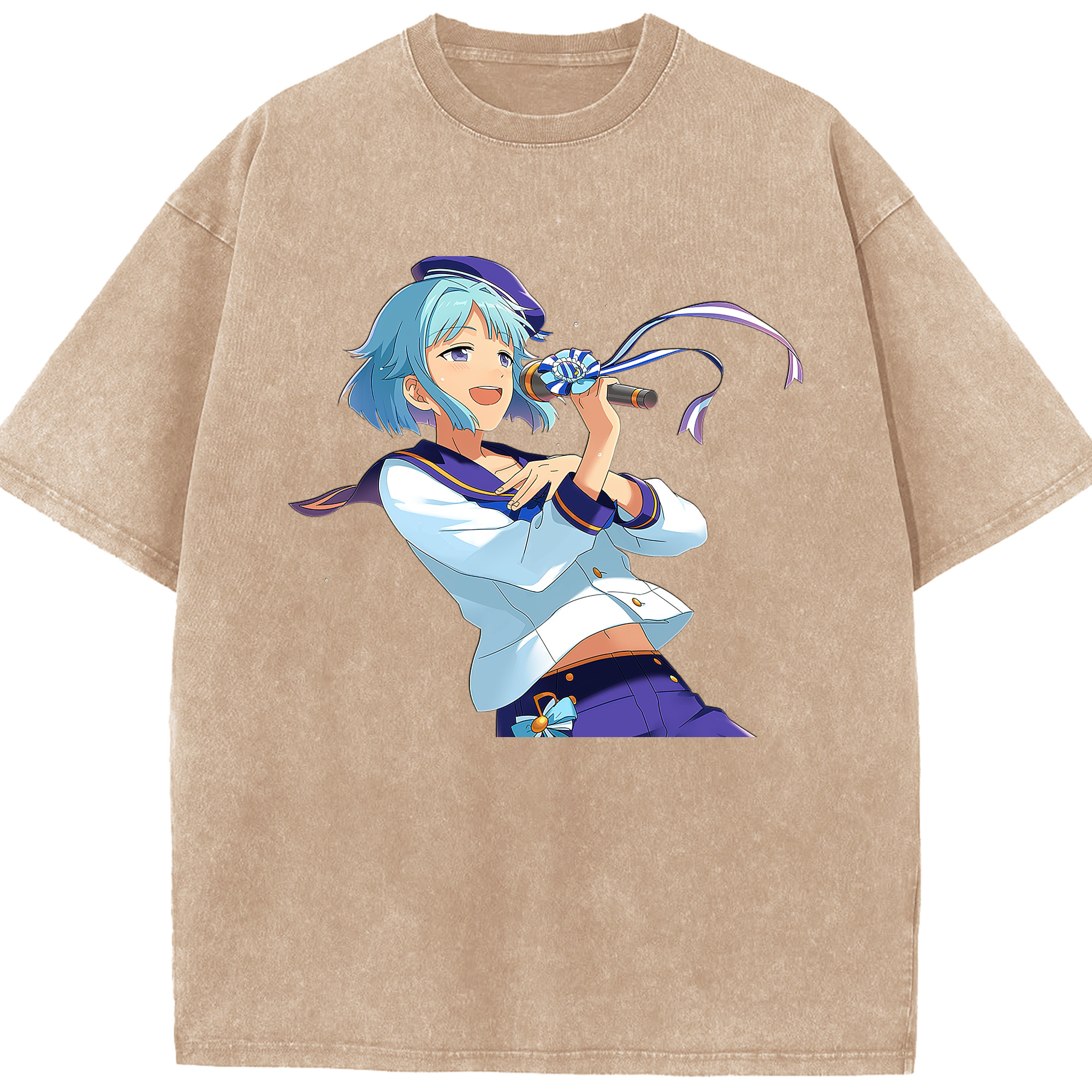 （画像用） あんさんぶるスターズ! Ensemble Stars 綿100% ヴィンテージ風 半袖Tシャツ（フロントプリント）