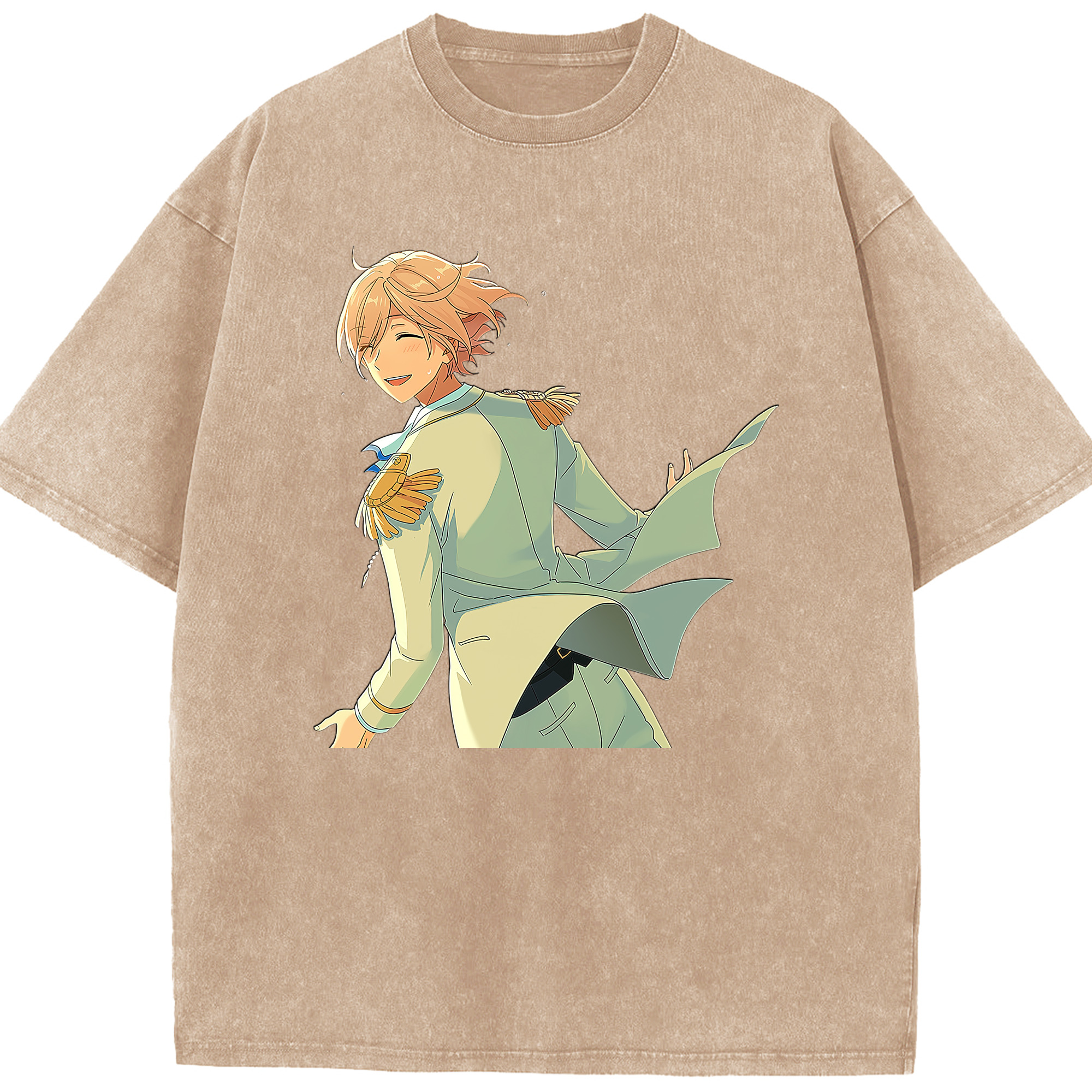 （画像用） あんさんぶるスターズ! Ensemble Stars 綿100% ヴィンテージ風 半袖Tシャツ（フロントプリント）