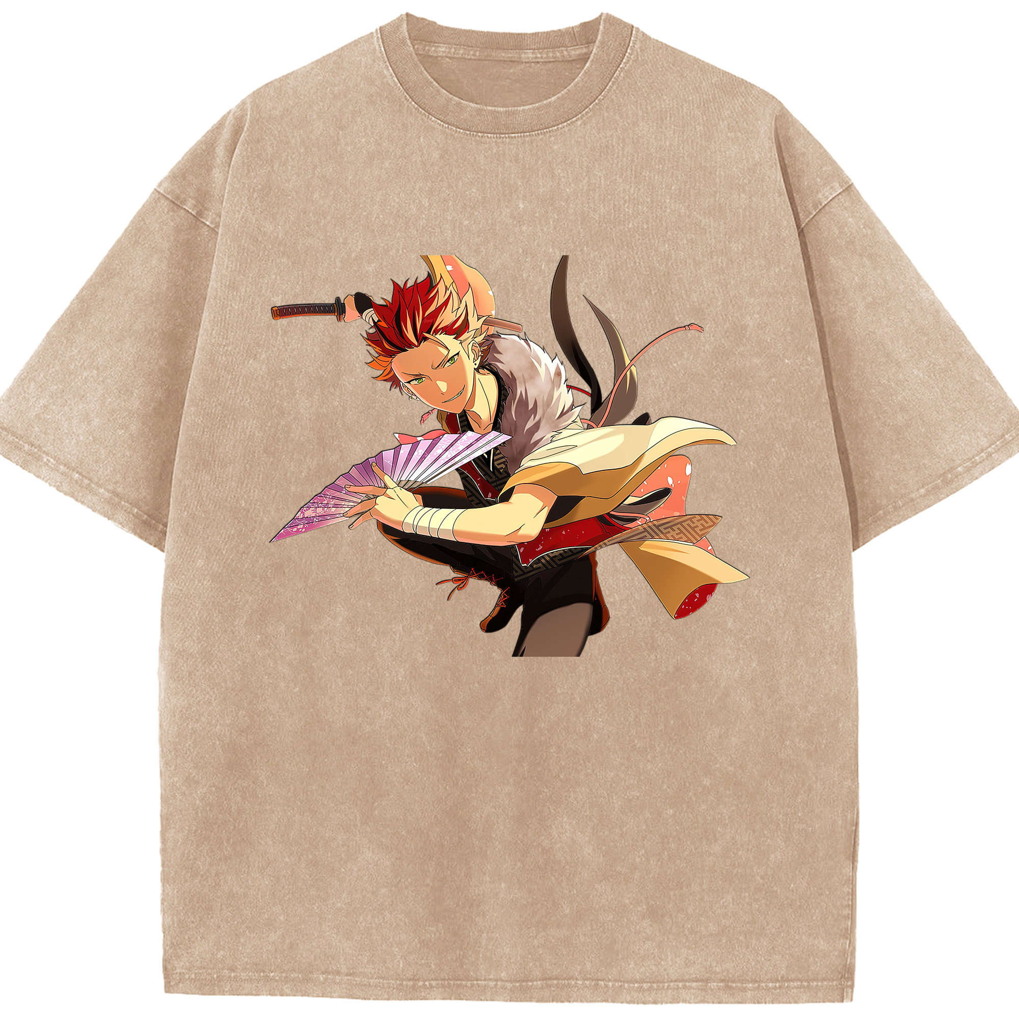 （画像用） あんさんぶるスターズ! Ensemble Stars 綿100% ヴィンテージ風 半袖Tシャツ（フロントプリント）
