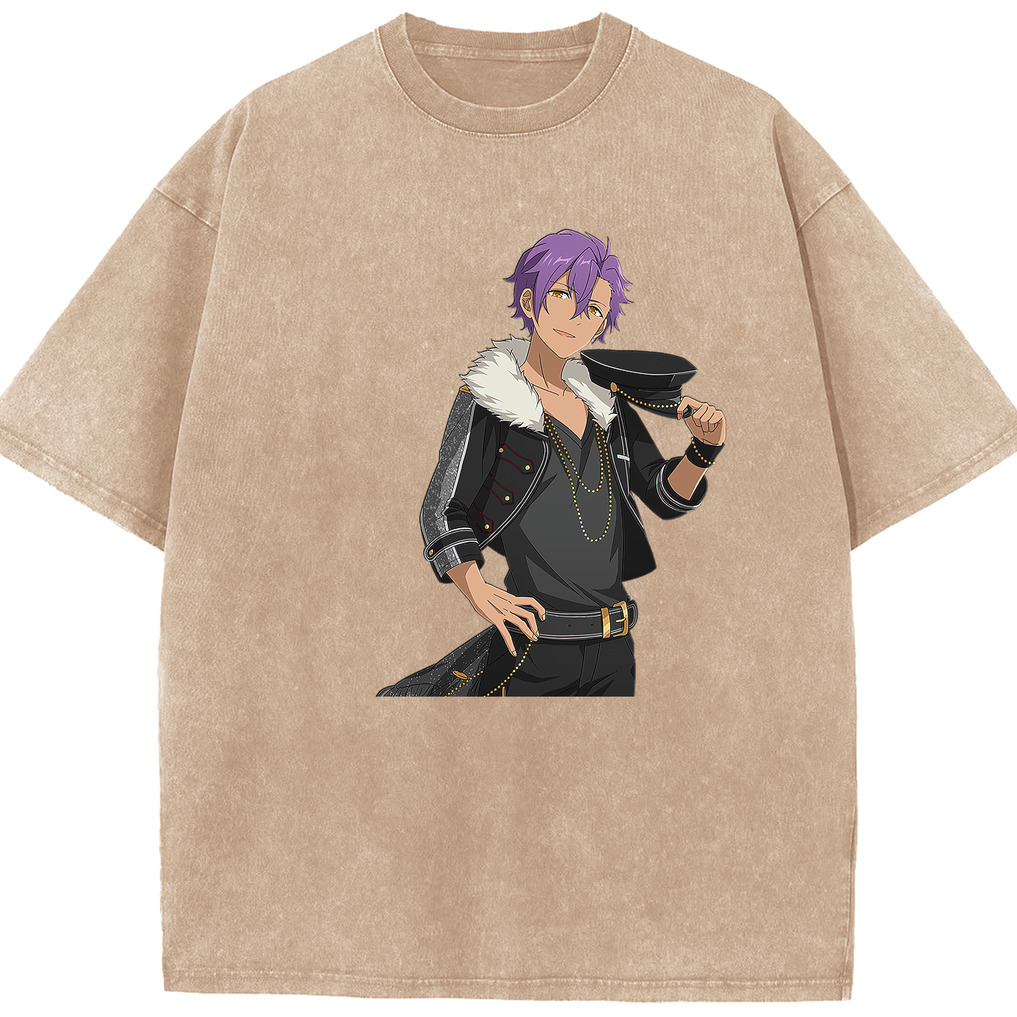（画像用） あんさんぶるスターズ! Ensemble Stars 綿100% ヴィンテージ風 半袖Tシャツ（フロントプリント）