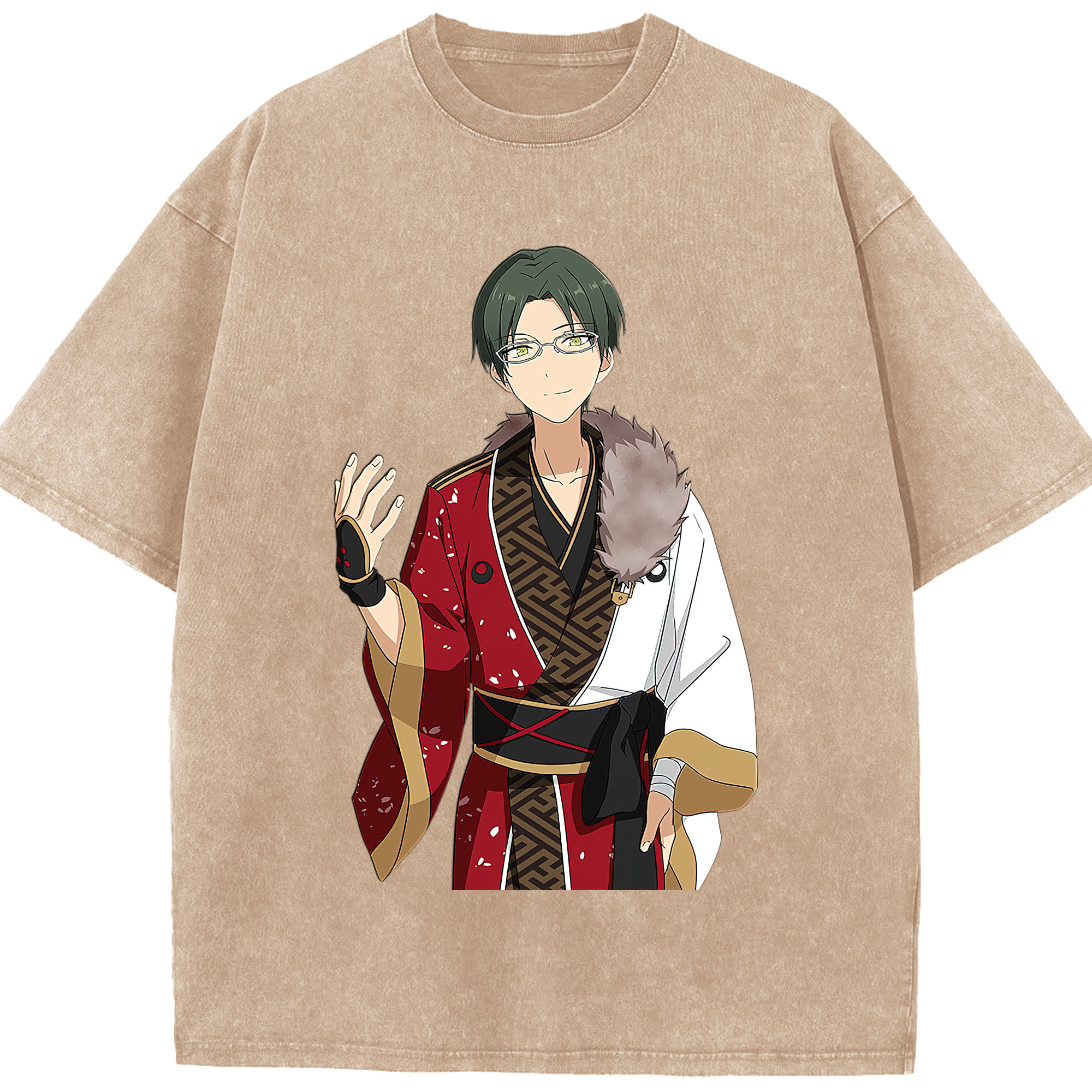 （画像用） あんさんぶるスターズ! Ensemble Stars 綿100% ヴィンテージ風 半袖Tシャツ（フロントプリント）