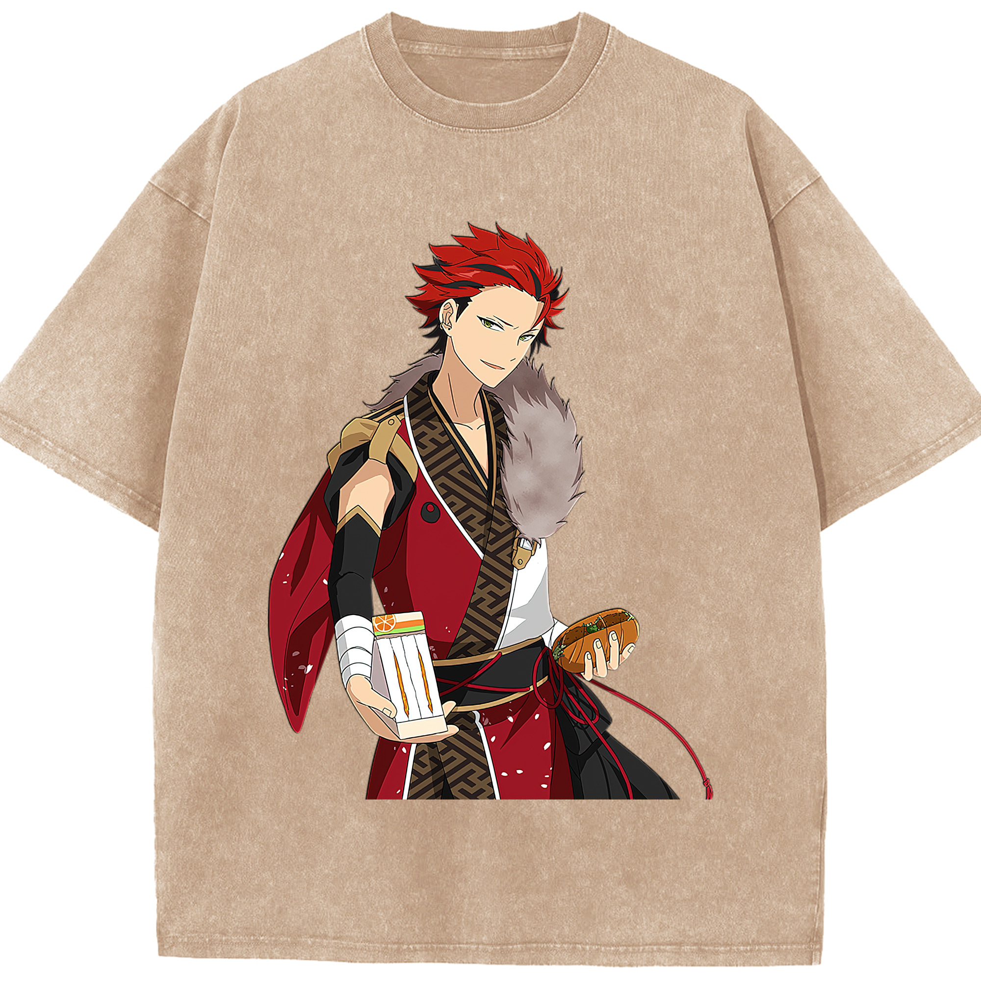 （画像用） あんさんぶるスターズ! Ensemble Stars 綿100% ヴィンテージ風 半袖Tシャツ（フロントプリント）