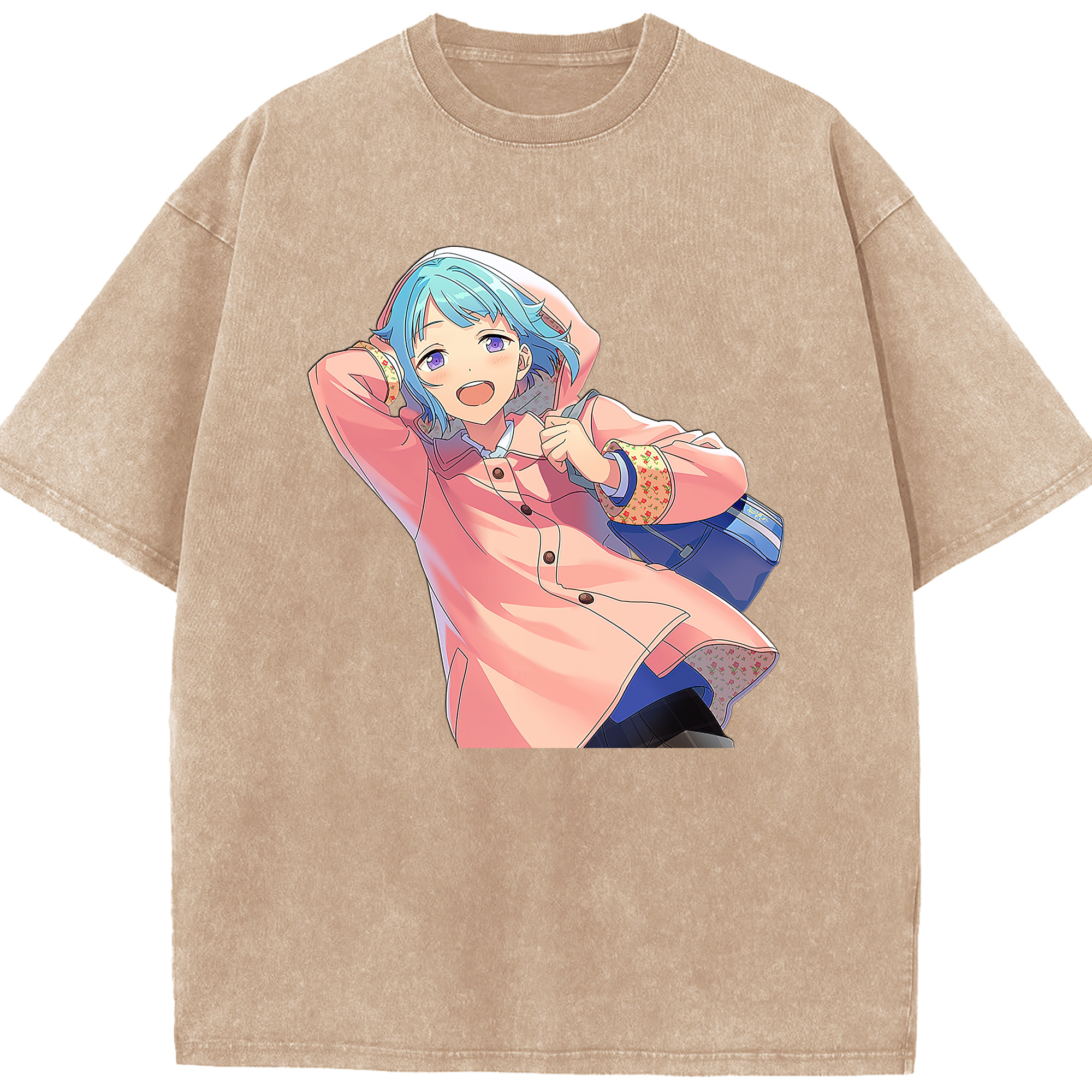 （画像用） あんさんぶるスターズ! Ensemble Stars 綿100% ヴィンテージ風 半袖Tシャツ（フロントプリント）