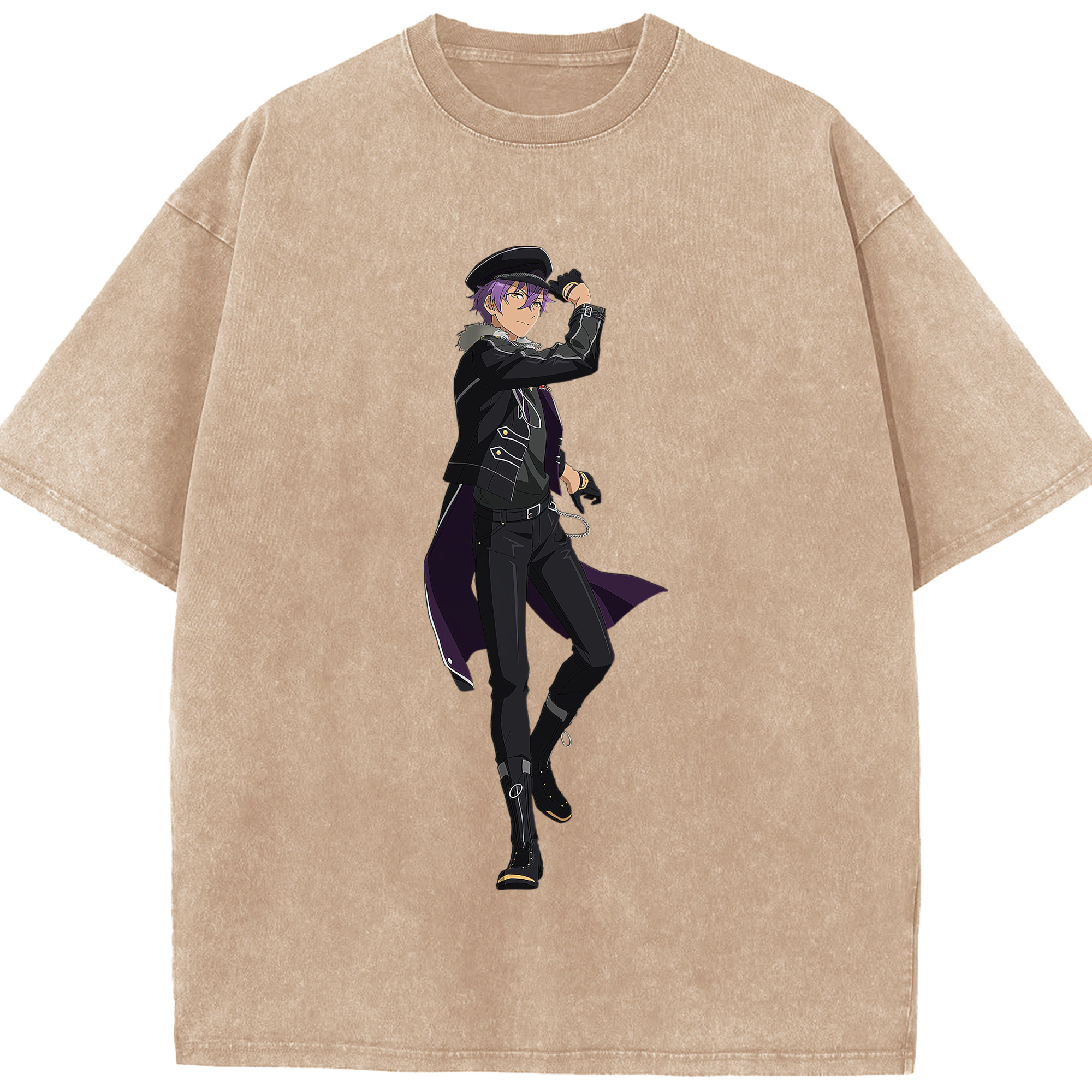 （画像用） あんさんぶるスターズ! Ensemble Stars 綿100% ヴィンテージ風 半袖Tシャツ（フロントプリント）