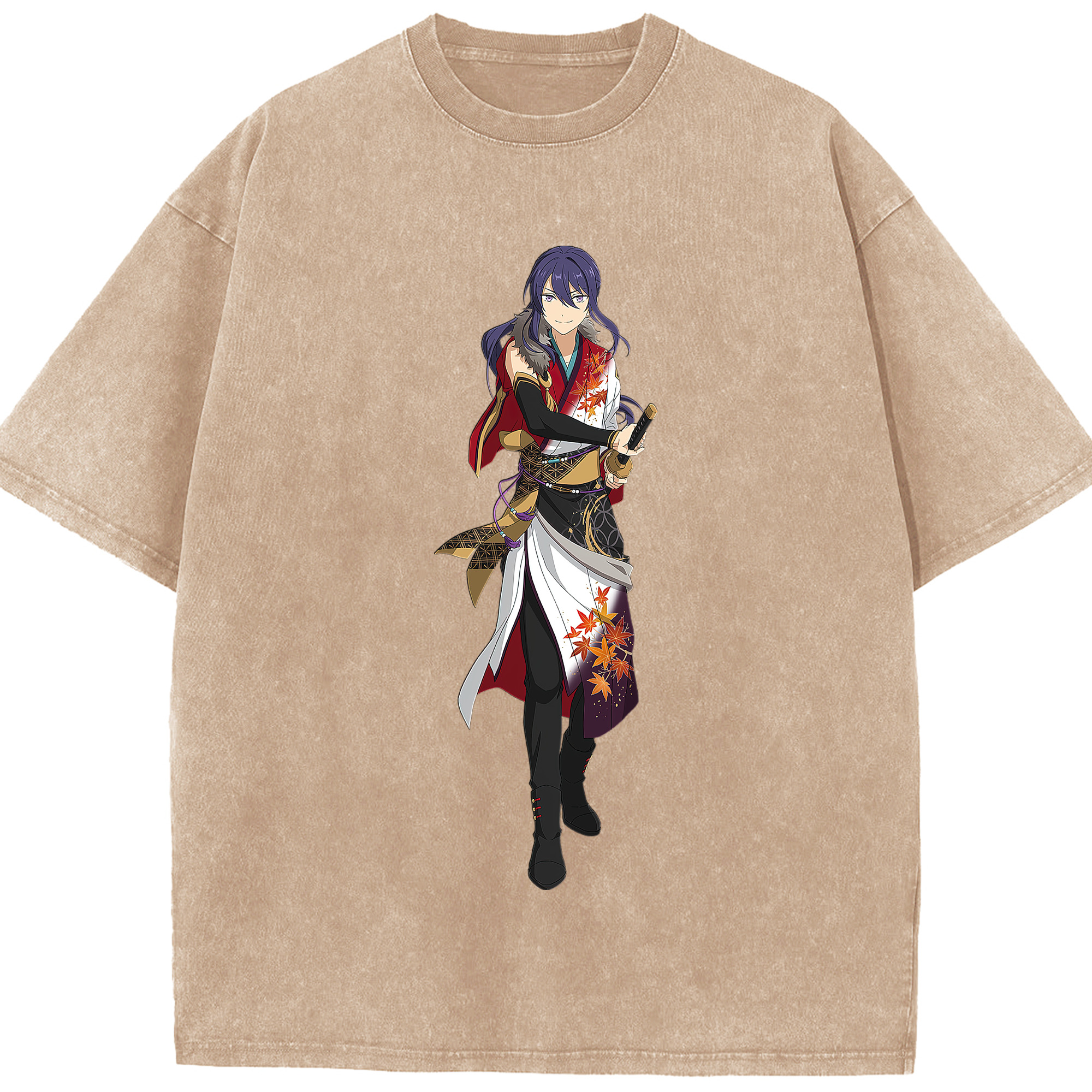 （画像用） あんさんぶるスターズ! Ensemble Stars 綿100% ヴィンテージ風 半袖Tシャツ（フロントプリント）