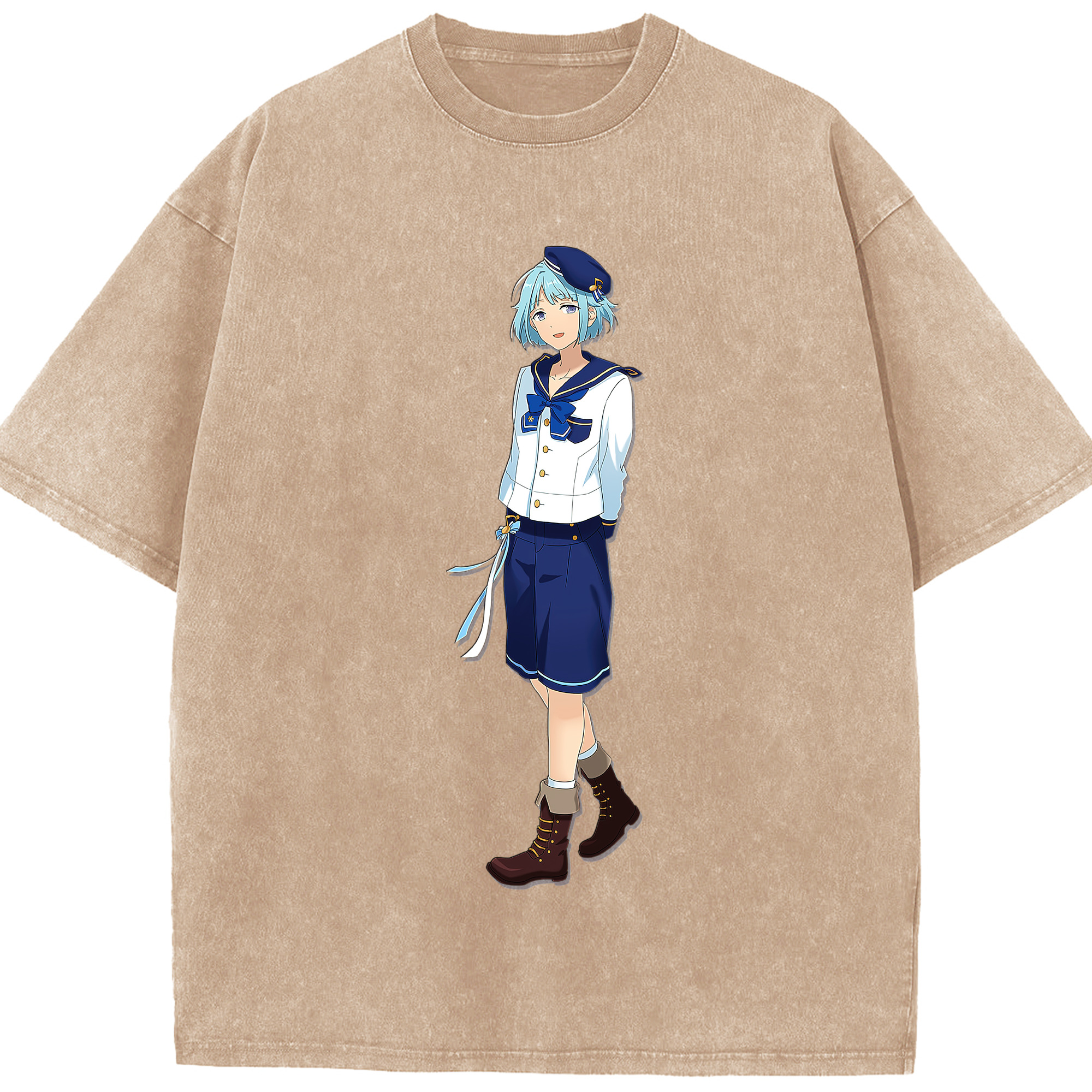 （画像用） あんさんぶるスターズ! Ensemble Stars 綿100% ヴィンテージ風 半袖Tシャツ（フロントプリント）