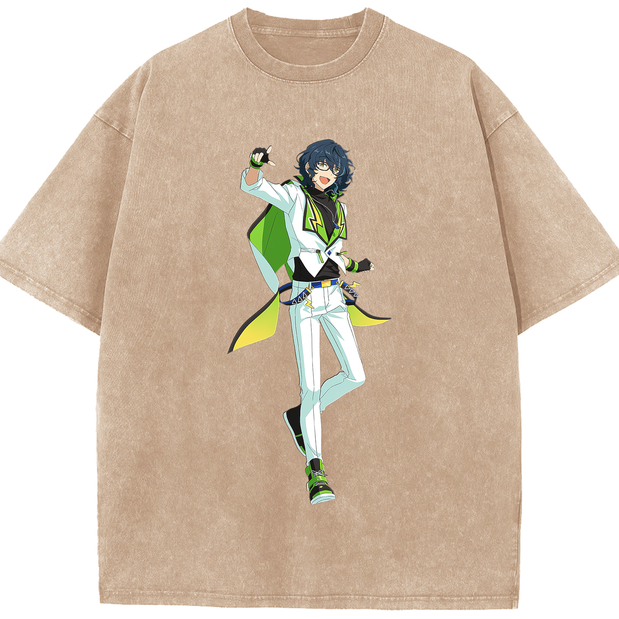 （画像用） あんさんぶるスターズ! Ensemble Stars 綿100% ヴィンテージ風 半袖Tシャツ（フロントプリント）