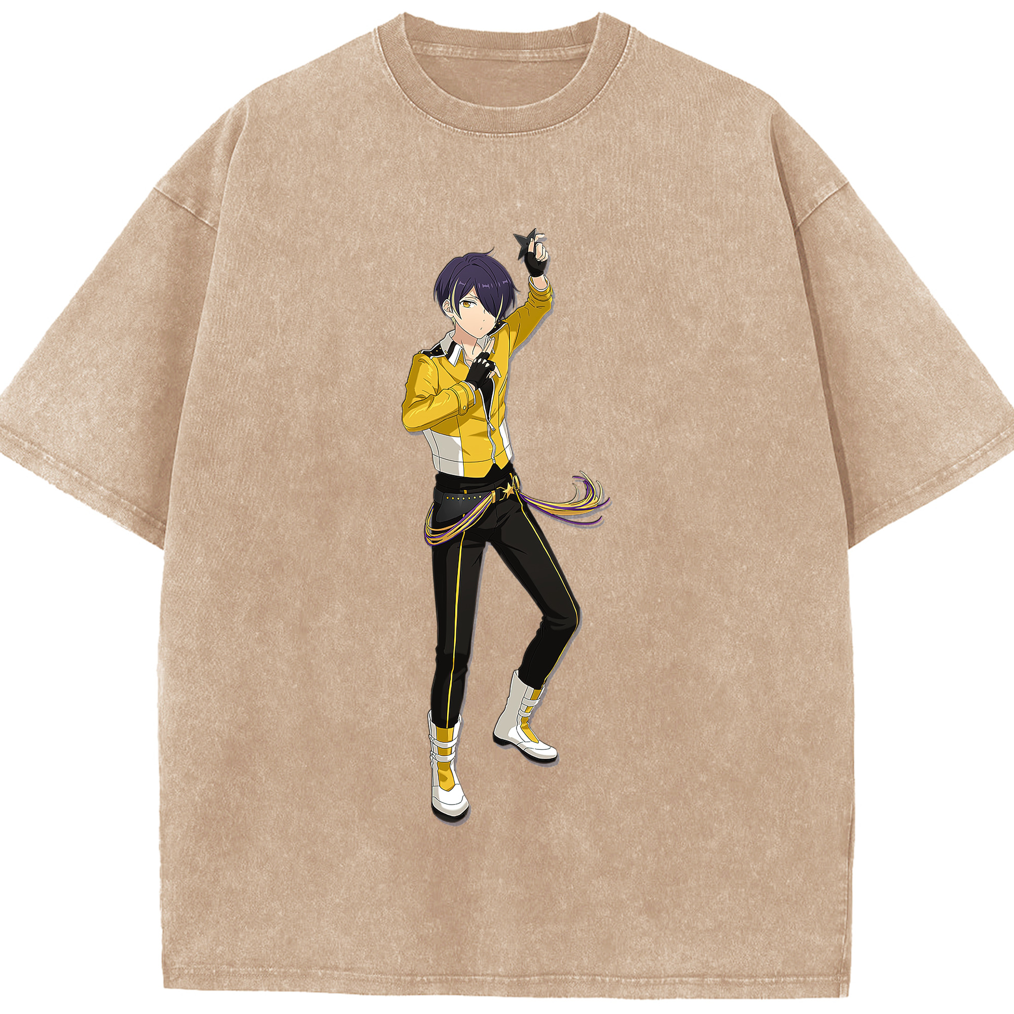 （画像用） あんさんぶるスターズ! Ensemble Stars 綿100% ヴィンテージ風 半袖Tシャツ（フロントプリント）