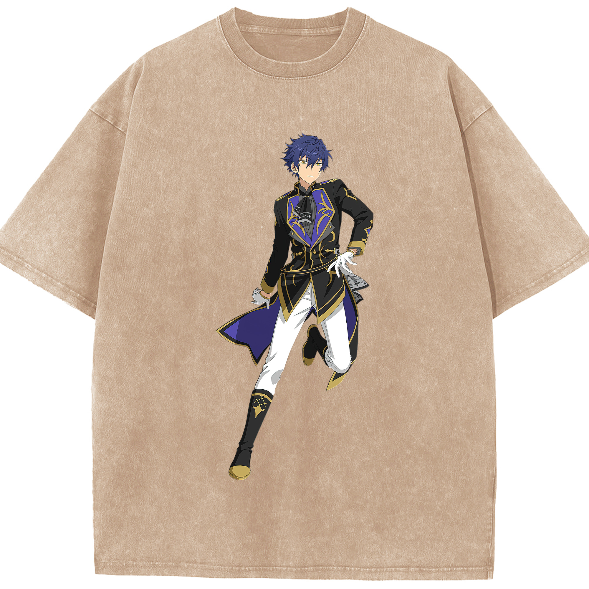 （画像用） あんさんぶるスターズ! Ensemble Stars 綿100% ヴィンテージ風 半袖Tシャツ（フロントプリント）