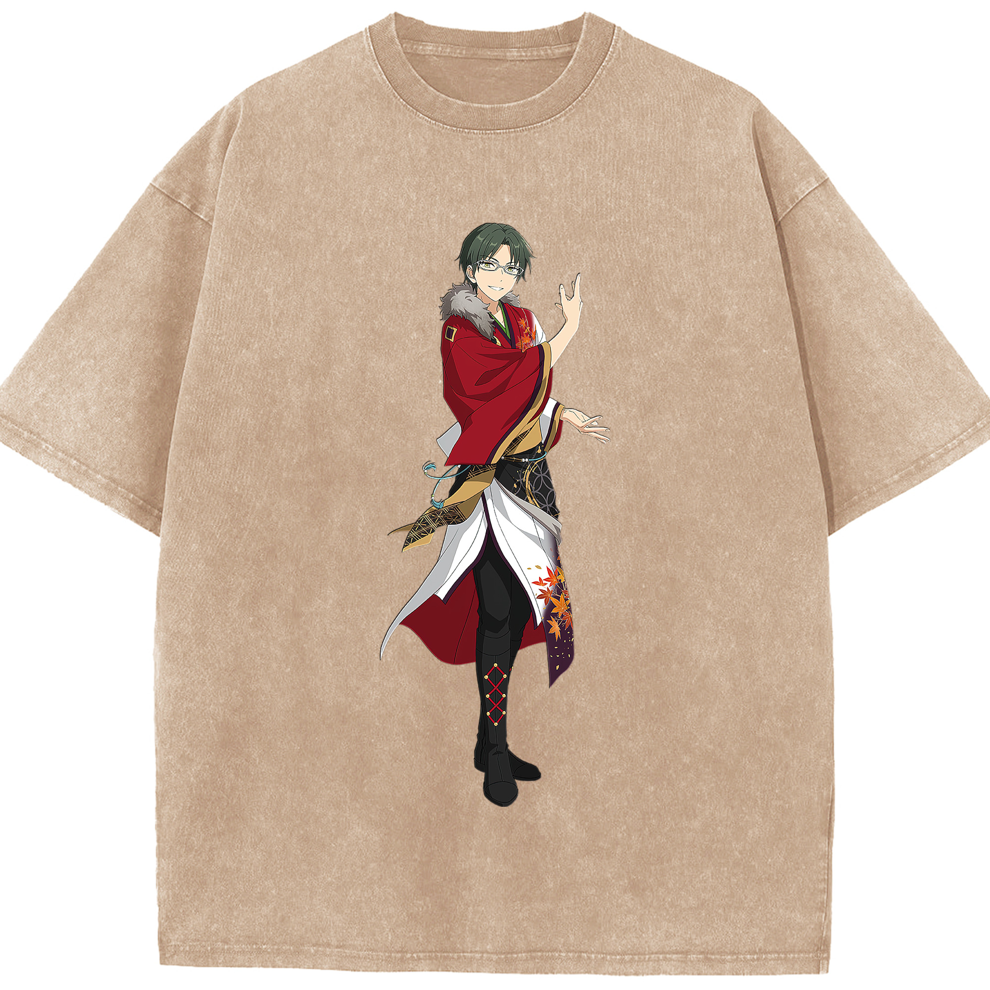 （画像用） あんさんぶるスターズ! Ensemble Stars 綿100% ヴィンテージ風 半袖Tシャツ（フロントプリント）