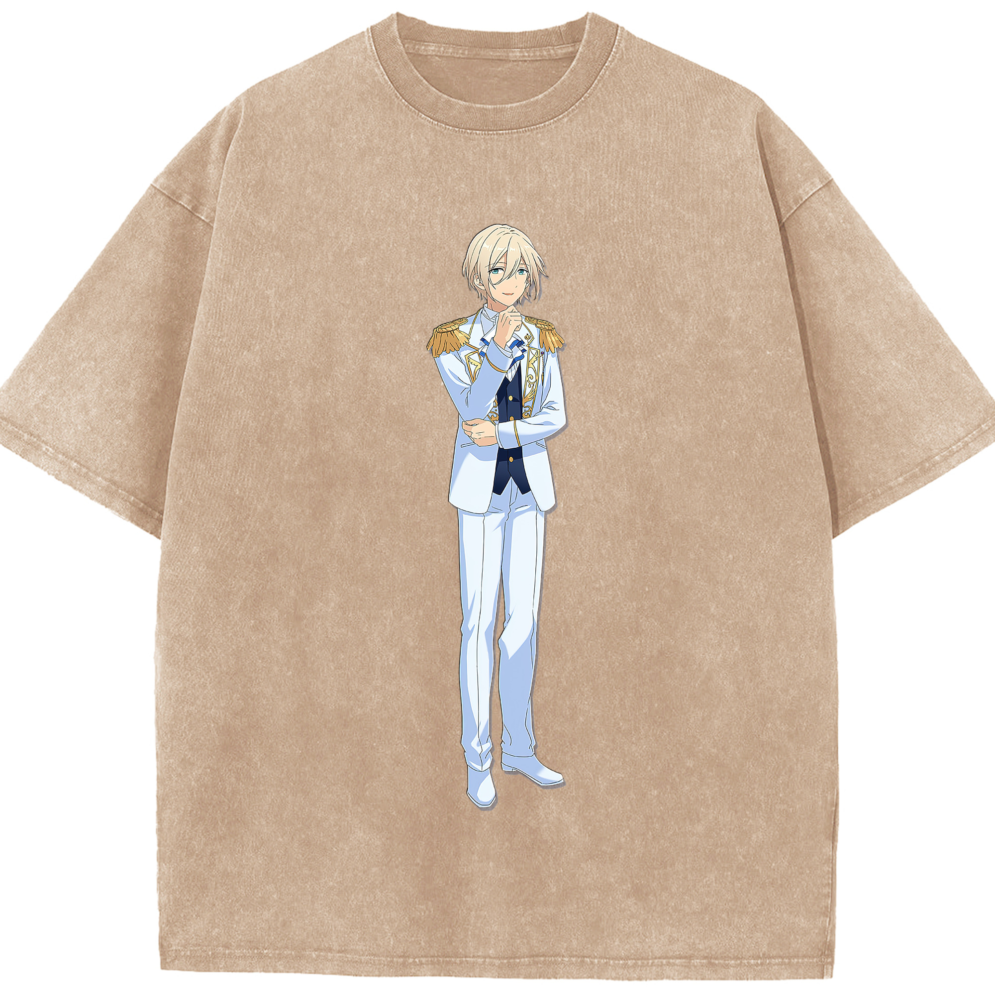 （画像用） あんさんぶるスターズ! Ensemble Stars 綿100% ヴィンテージ風 半袖Tシャツ（フロントプリント）