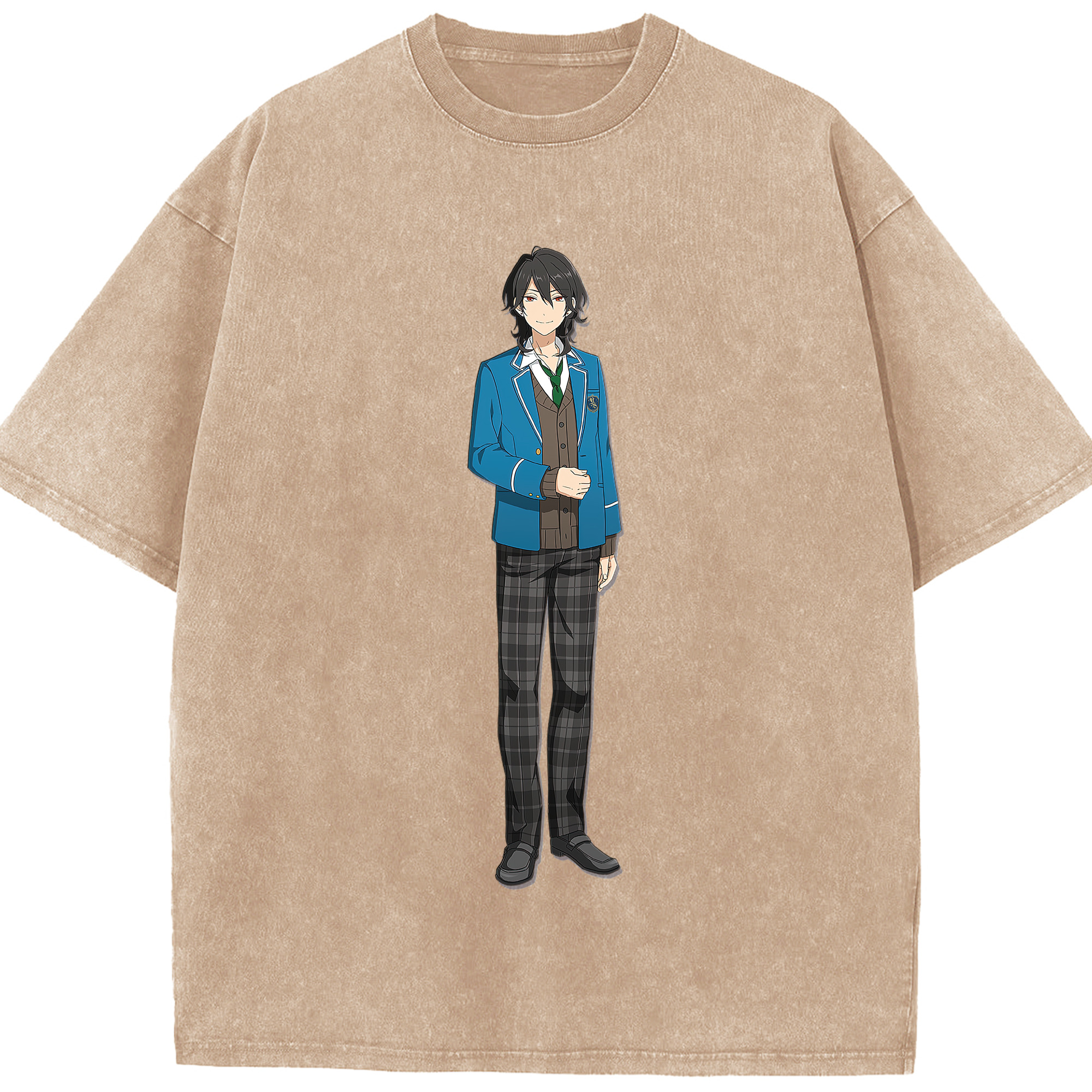 あんさんぶるスターズ! Ensemble Stars 綿100% ヴィンテージ風 半袖Tシャツ（フロントプリント）