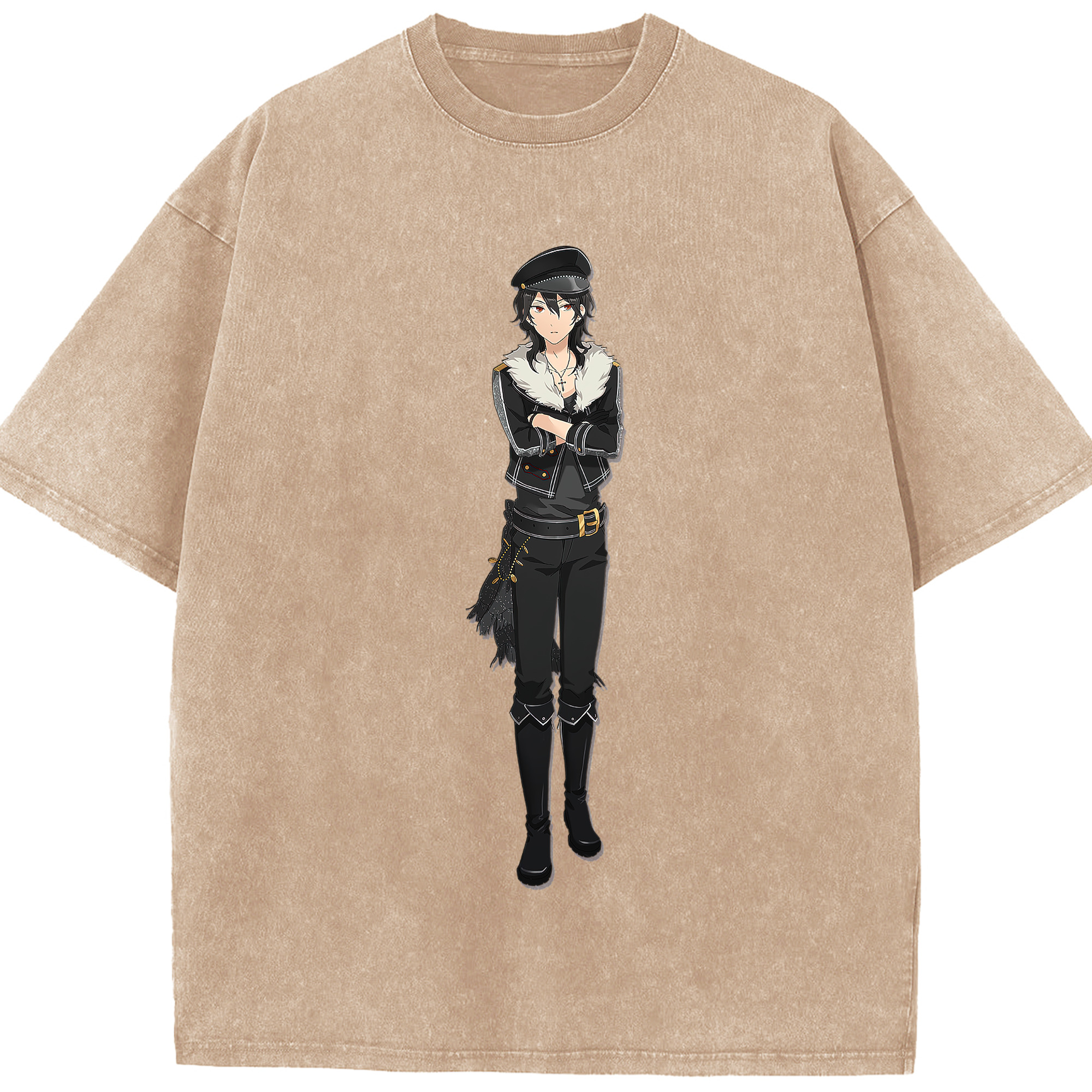 （画像用） あんさんぶるスターズ! Ensemble Stars 綿100% ヴィンテージ風 半袖Tシャツ（フロントプリント）
