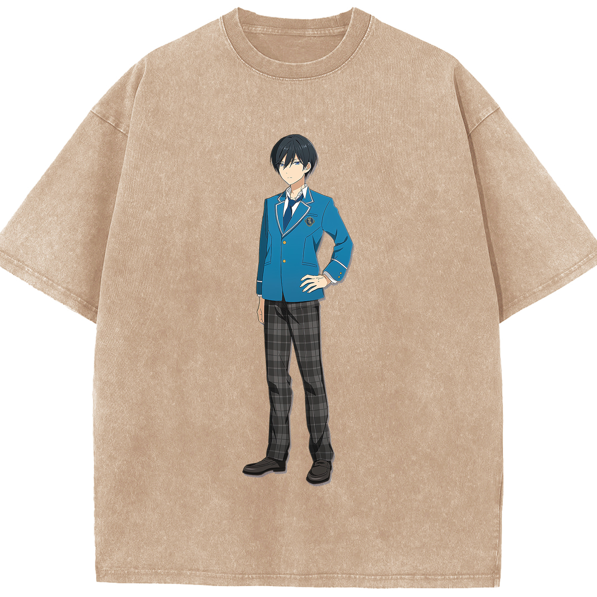 （画像用） あんさんぶるスターズ! Ensemble Stars 綿100% ヴィンテージ風 半袖Tシャツ（フロントプリント）