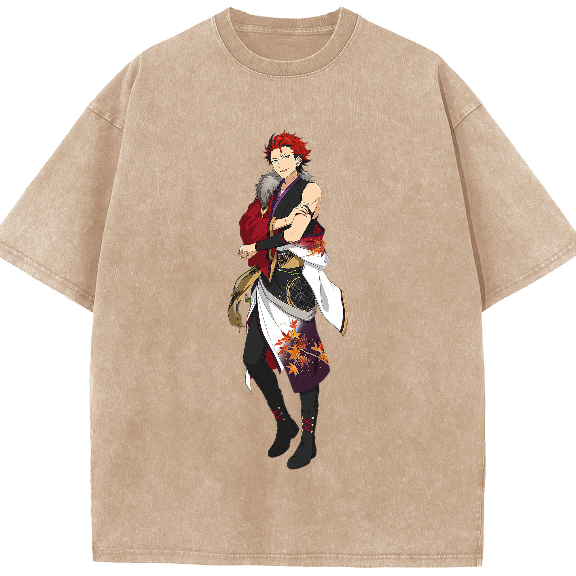 （画像用） あんさんぶるスターズ! Ensemble Stars 綿100% ヴィンテージ風 半袖Tシャツ（フロントプリント）