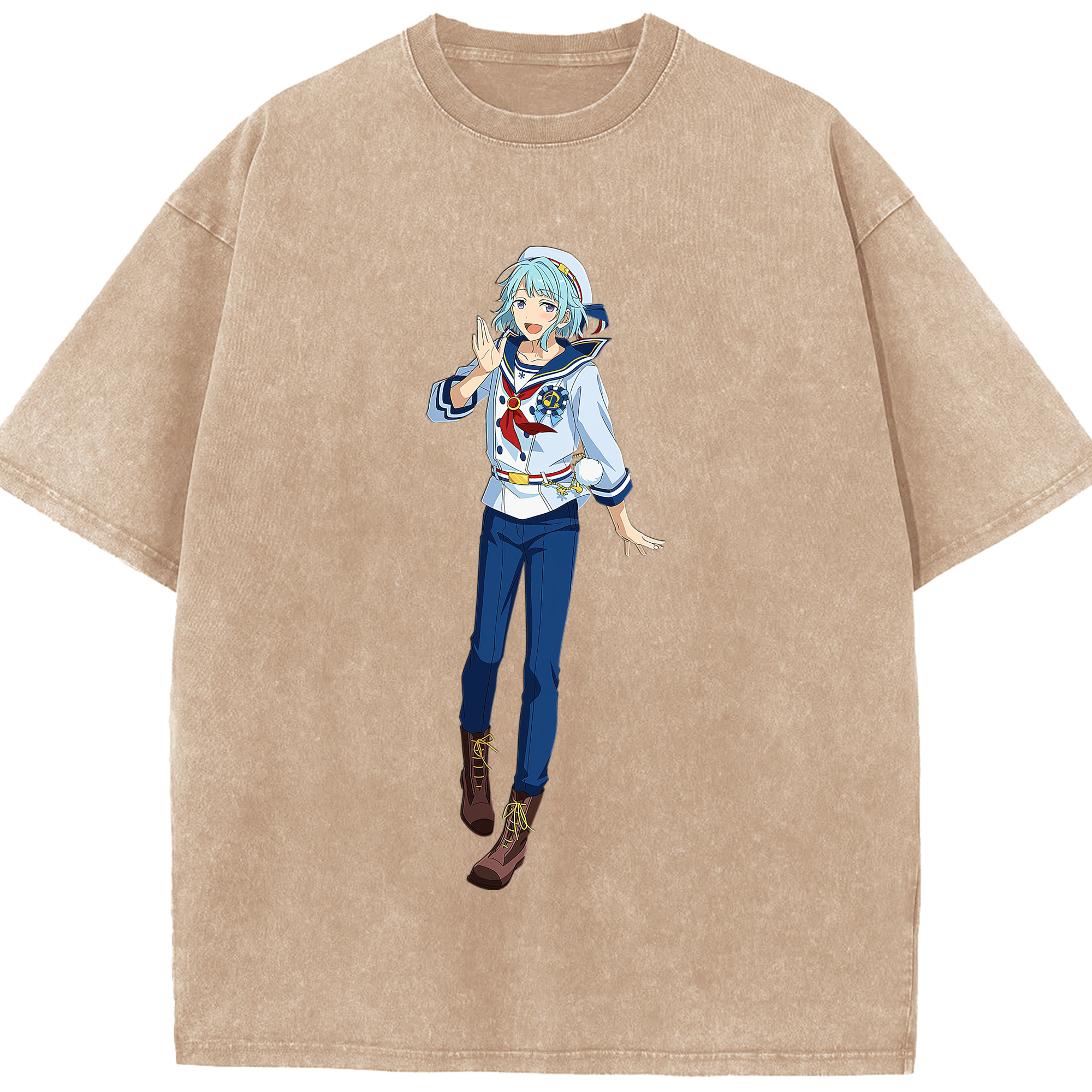 （画像用） あんさんぶるスターズ! Ensemble Stars 綿100% ヴィンテージ風 半袖Tシャツ（フロントプリント）