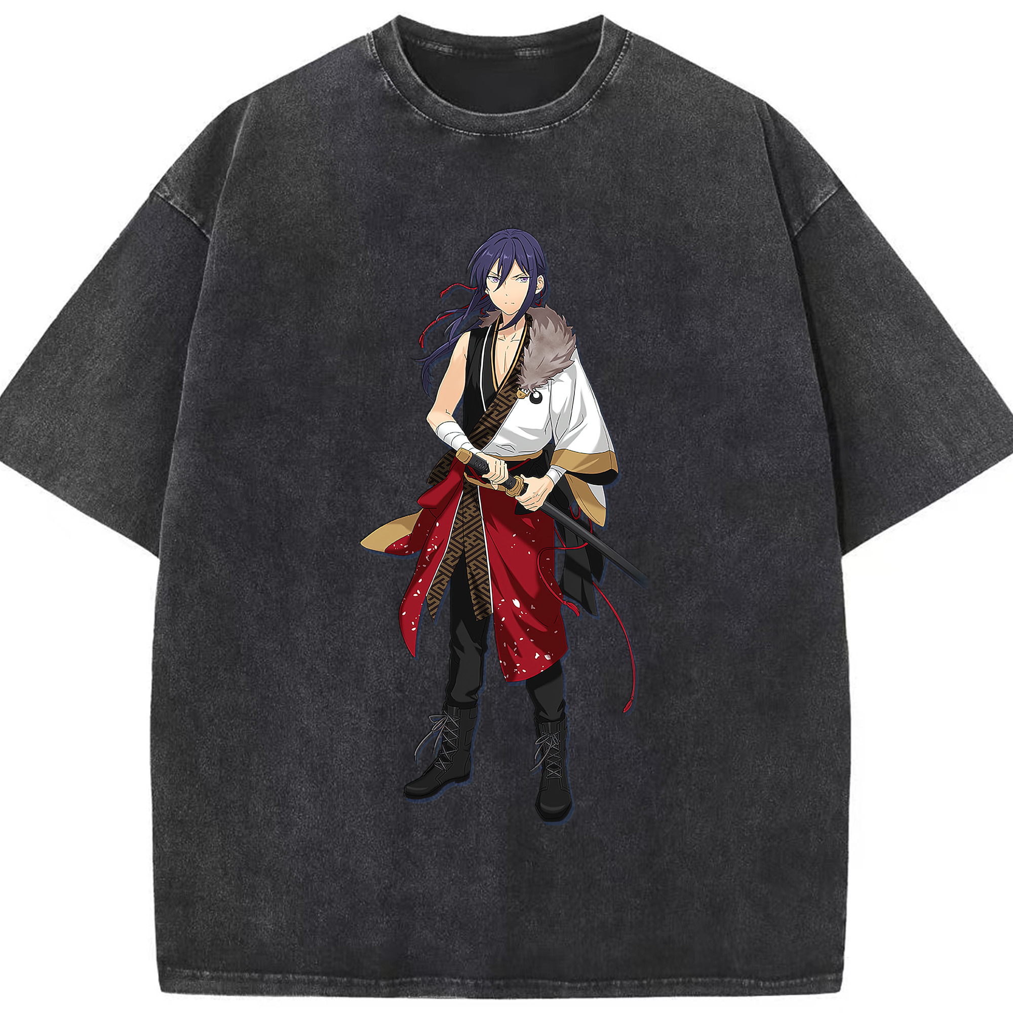 （画像用） あんさんぶるスターズ! Ensemble Stars 綿100% ヴィンテージ風 半袖Tシャツ（フロントプリント）