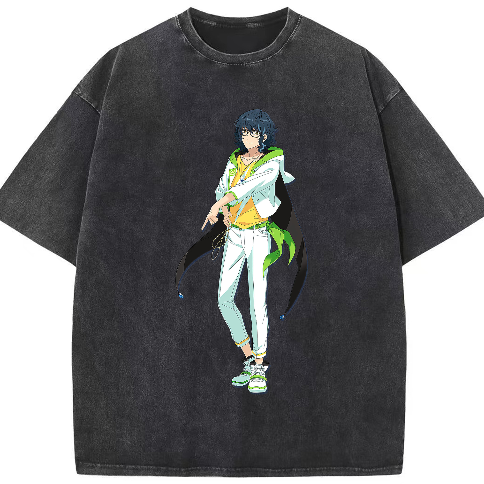 （画像用） あんさんぶるスターズ! Ensemble Stars 綿100% ヴィンテージ風 半袖Tシャツ（フロントプリント）