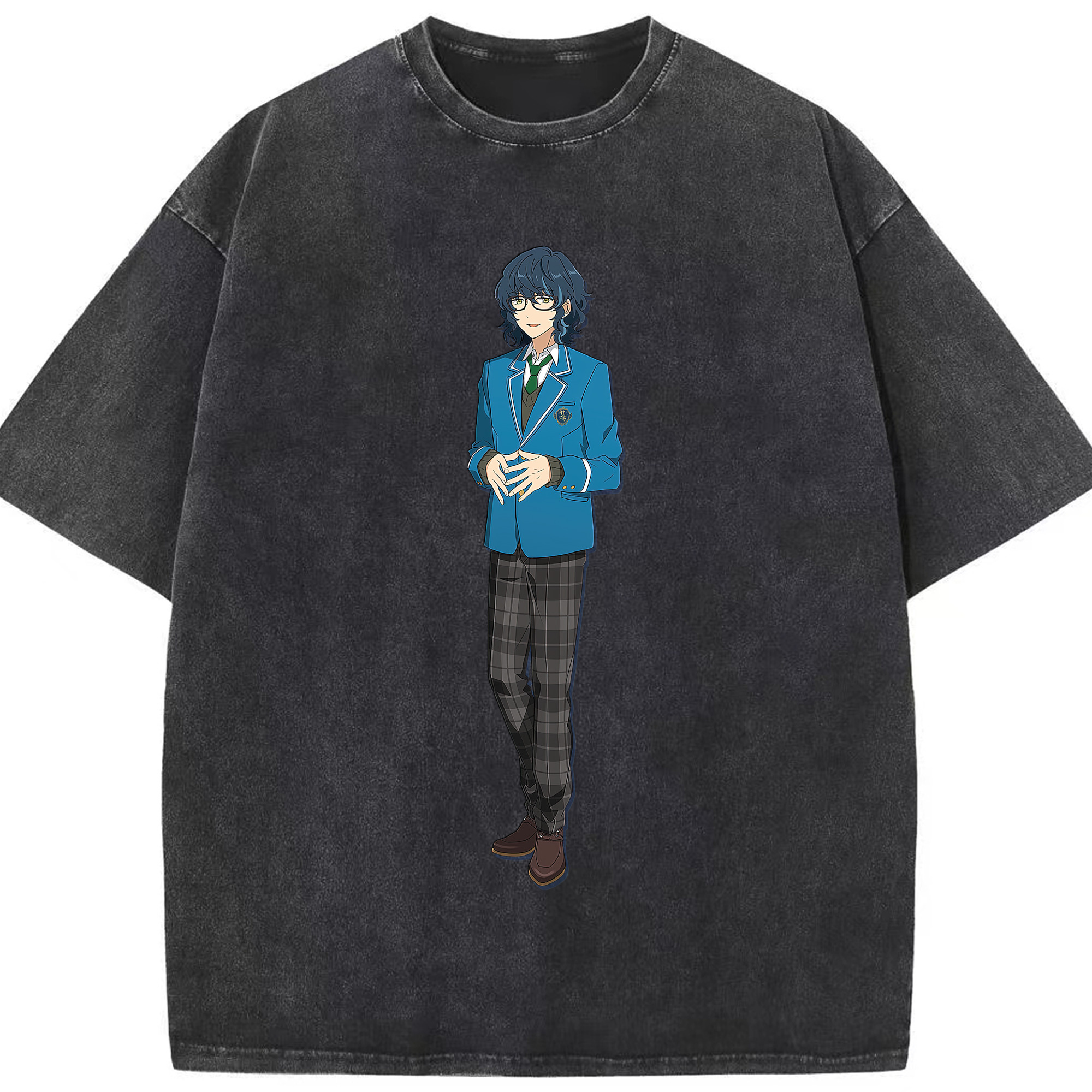 （画像用） あんさんぶるスターズ! Ensemble Stars 綿100% ヴィンテージ風 半袖Tシャツ（フロントプリント）