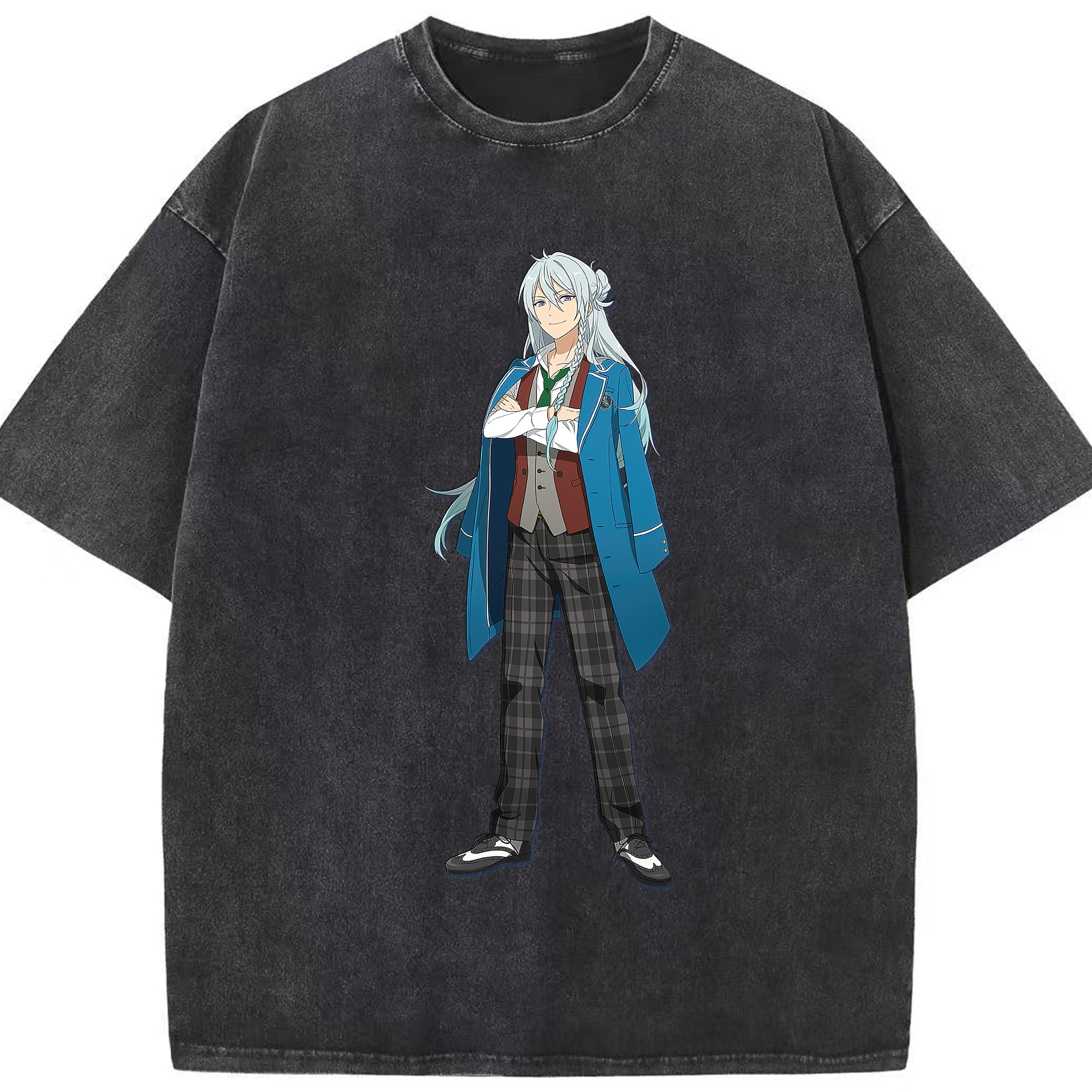 （画像用） あんさんぶるスターズ! Ensemble Stars 綿100% ヴィンテージ風 半袖Tシャツ（フロントプリント）