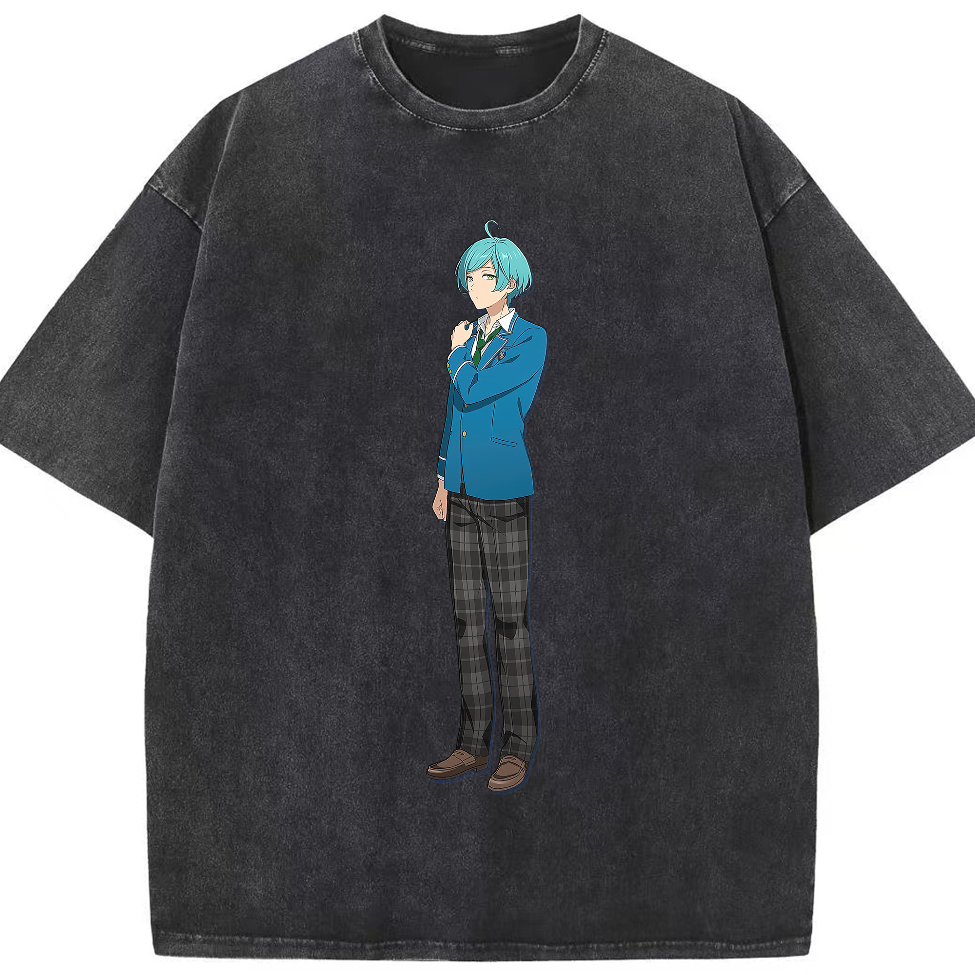 （画像用） あんさんぶるスターズ! Ensemble Stars 綿100% ヴィンテージ風 半袖Tシャツ（フロントプリント）