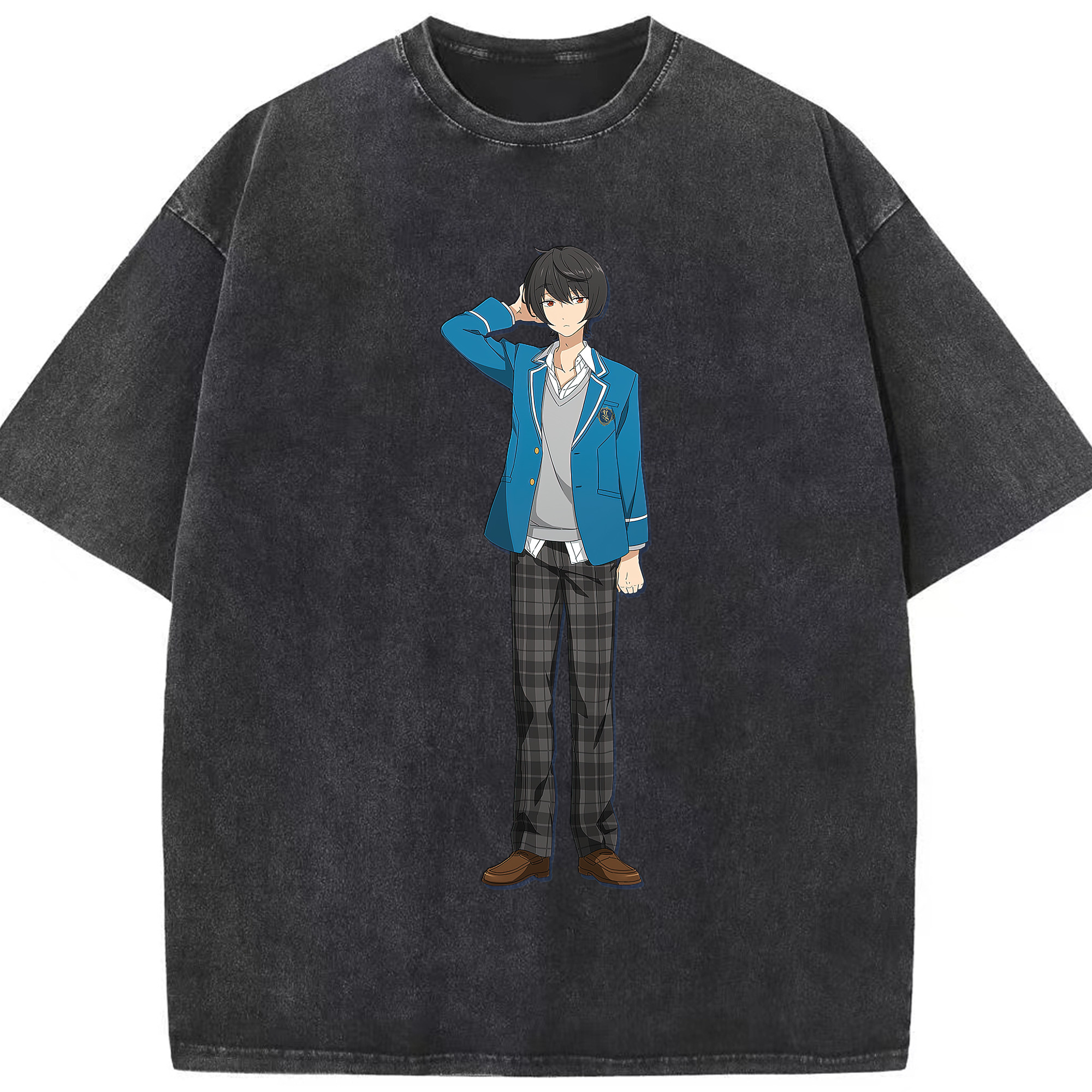 （画像用） あんさんぶるスターズ! Ensemble Stars 綿100% ヴィンテージ風 半袖Tシャツ（フロントプリント）