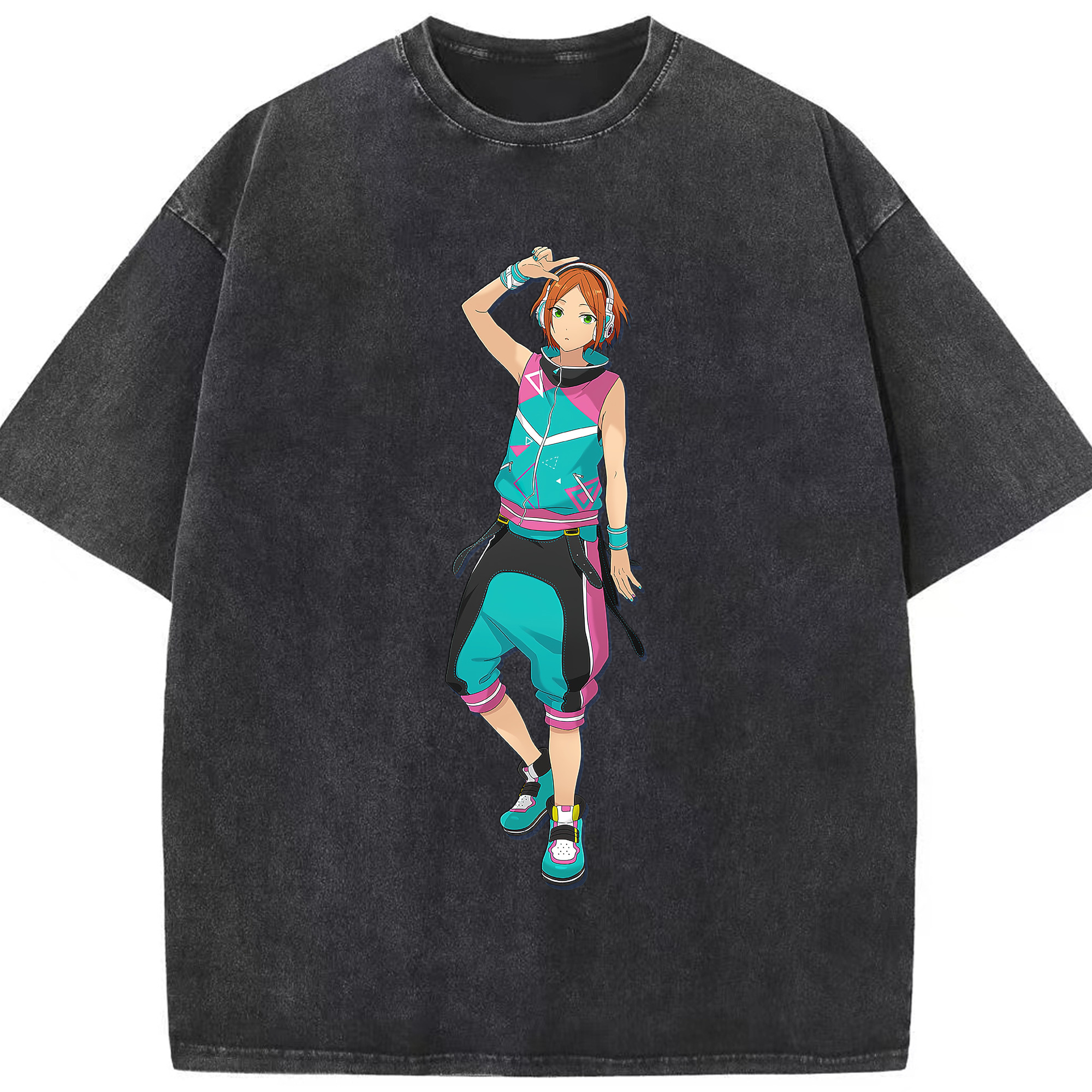 （画像用） あんさんぶるスターズ! Ensemble Stars 綿100% ヴィンテージ風 半袖Tシャツ（フロントプリント）