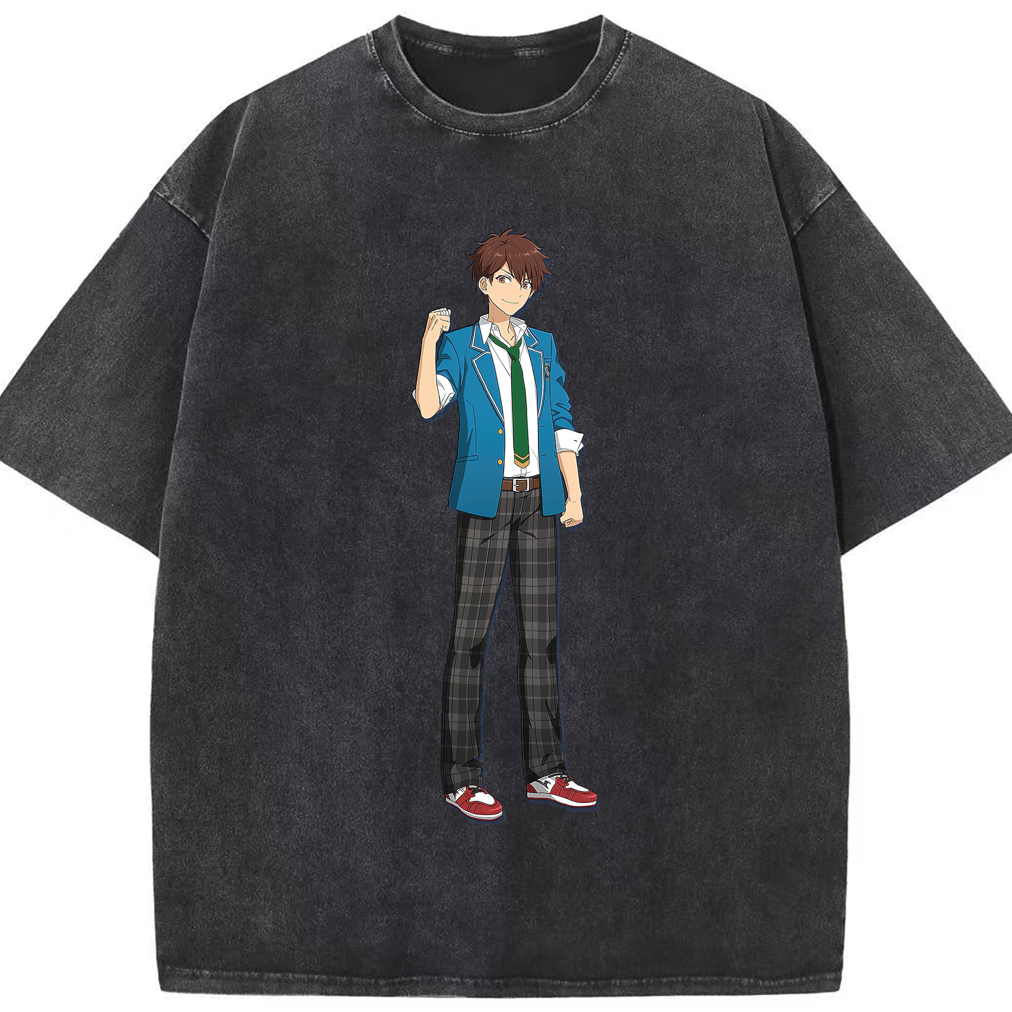 （画像用） あんさんぶるスターズ! Ensemble Stars 綿100% ヴィンテージ風 半袖Tシャツ（フロントプリント）