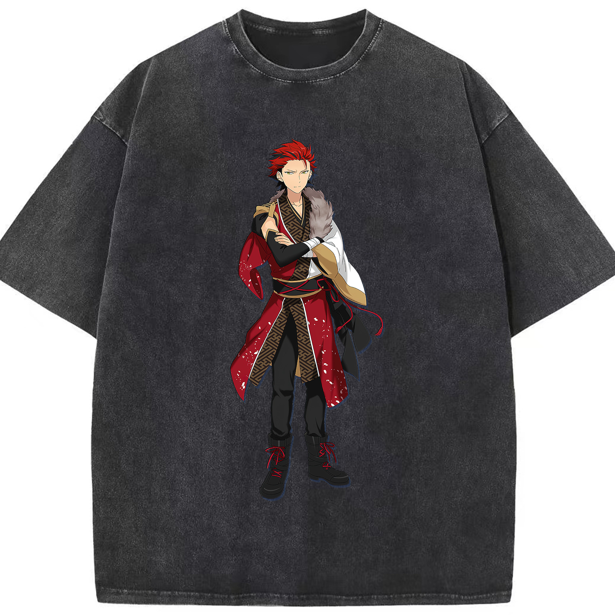 （画像用） あんさんぶるスターズ! Ensemble Stars 綿100% ヴィンテージ風 半袖Tシャツ（フロントプリント）