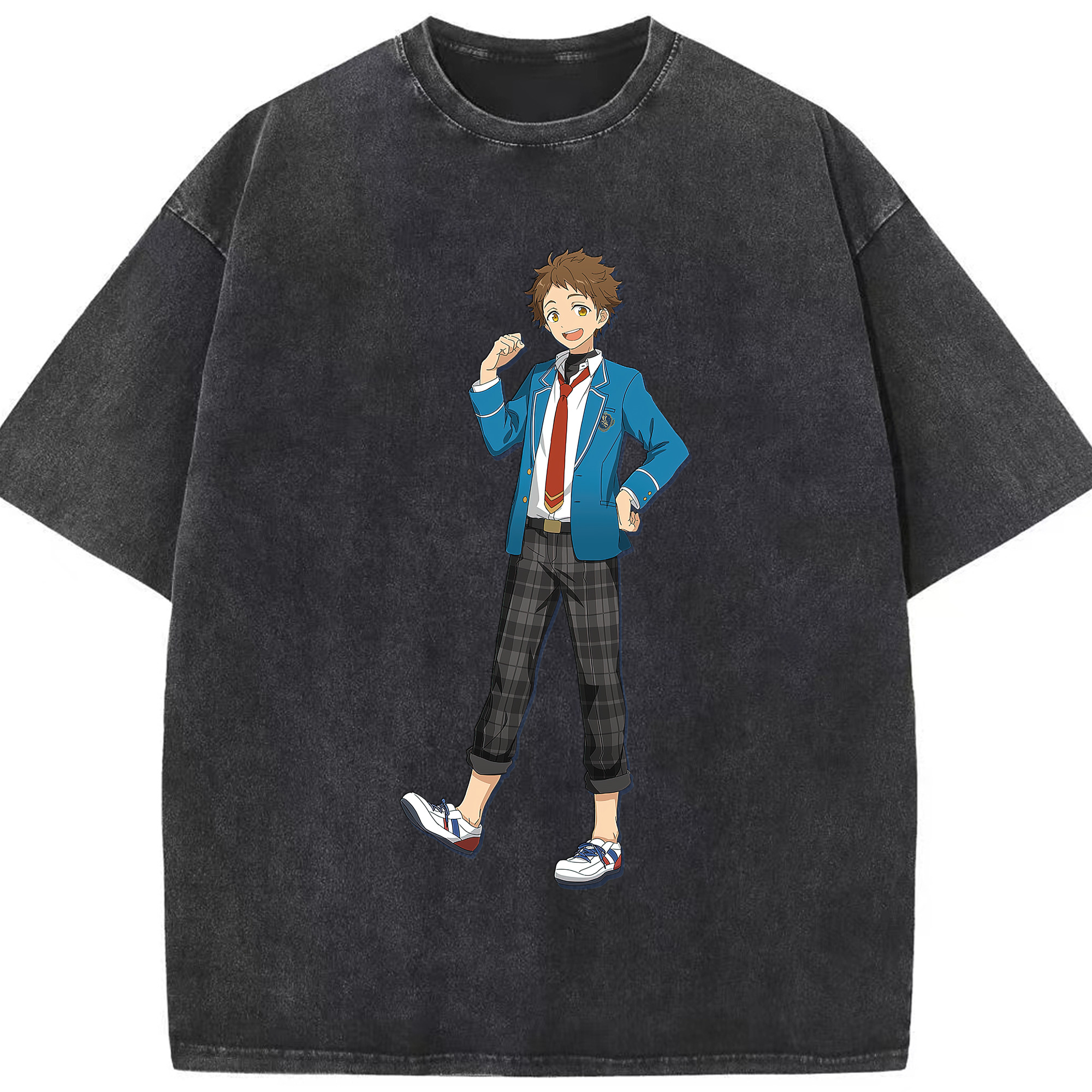（画像用） あんさんぶるスターズ! Ensemble Stars 綿100% ヴィンテージ風 半袖Tシャツ（フロントプリント）