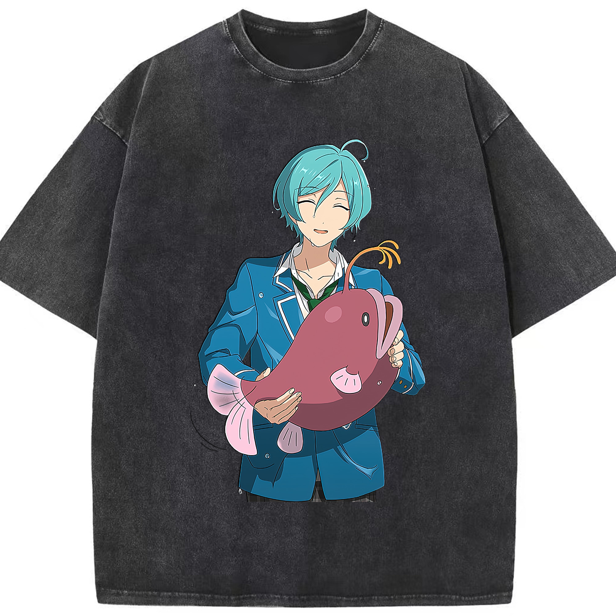 （画像用） あんさんぶるスターズ! Ensemble Stars 綿100% ヴィンテージ風 半袖Tシャツ（フロントプリント）