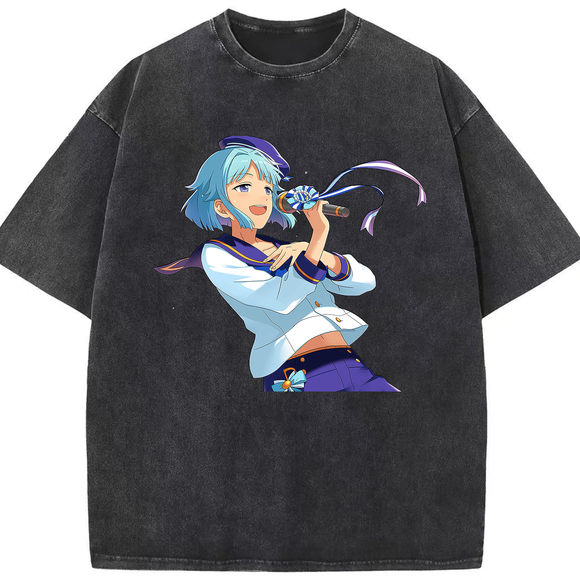 （画像用） あんさんぶるスターズ! Ensemble Stars 綿100% ヴィンテージ風 半袖Tシャツ（フロントプリント）