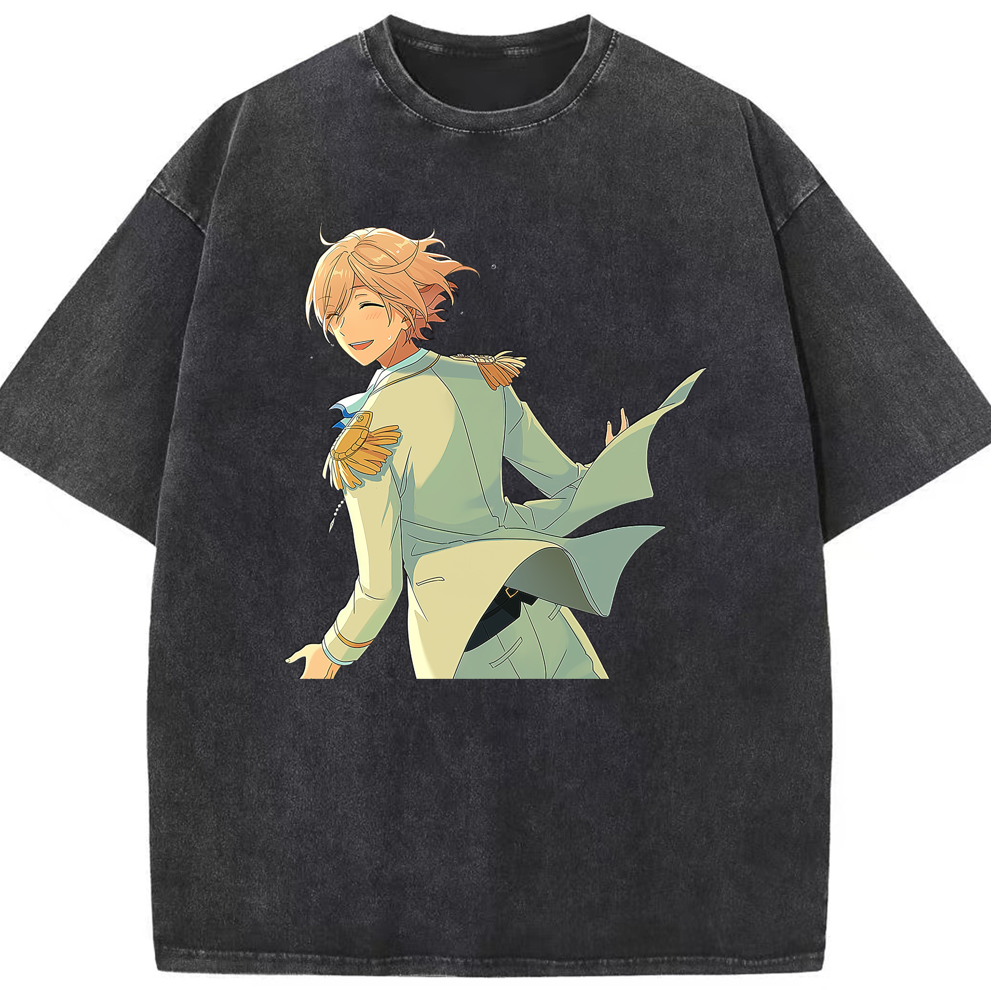 （画像用） あんさんぶるスターズ! Ensemble Stars 綿100% ヴィンテージ風 半袖Tシャツ（フロントプリント）