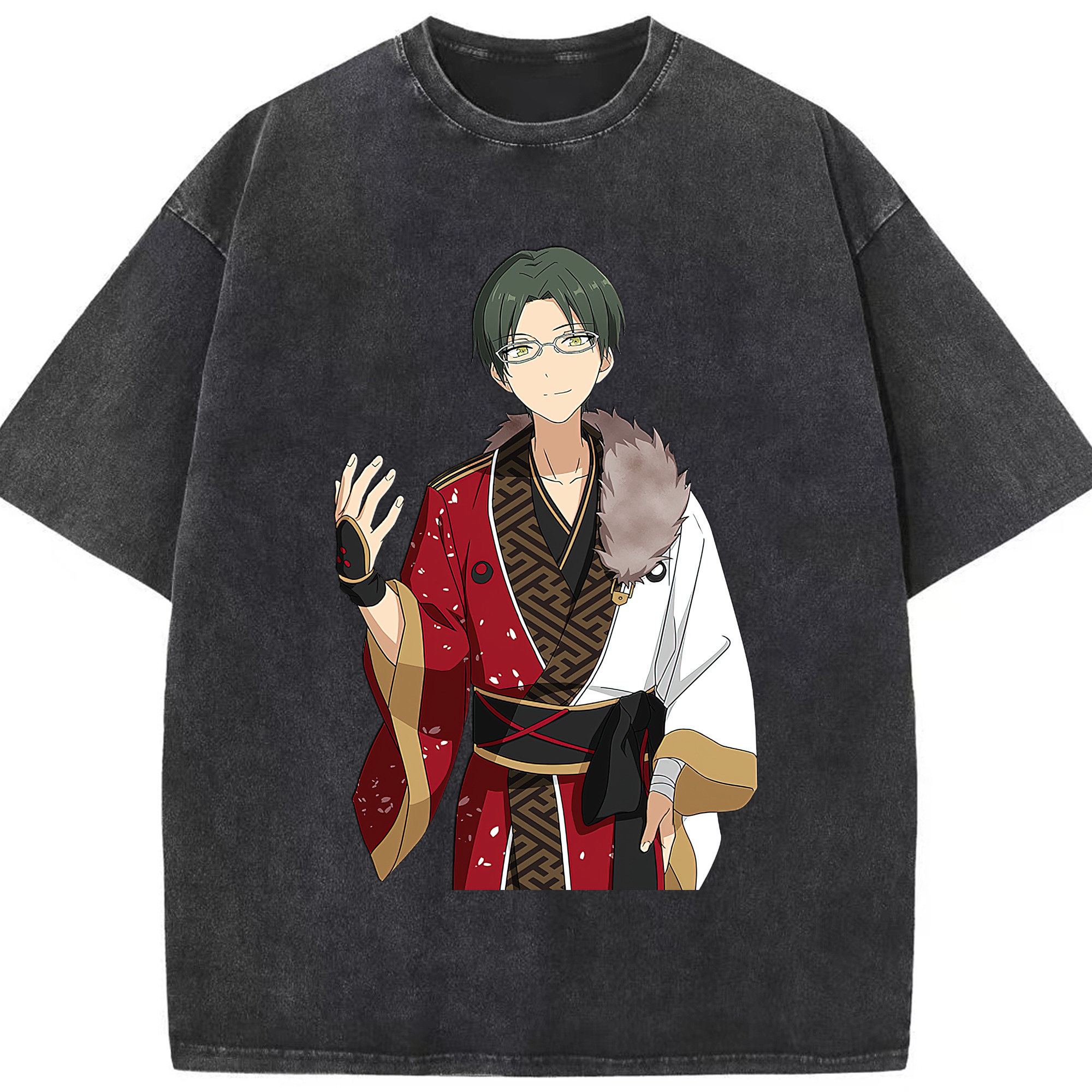 （画像用） あんさんぶるスターズ! Ensemble Stars 綿100% ヴィンテージ風 半袖Tシャツ（フロントプリント）