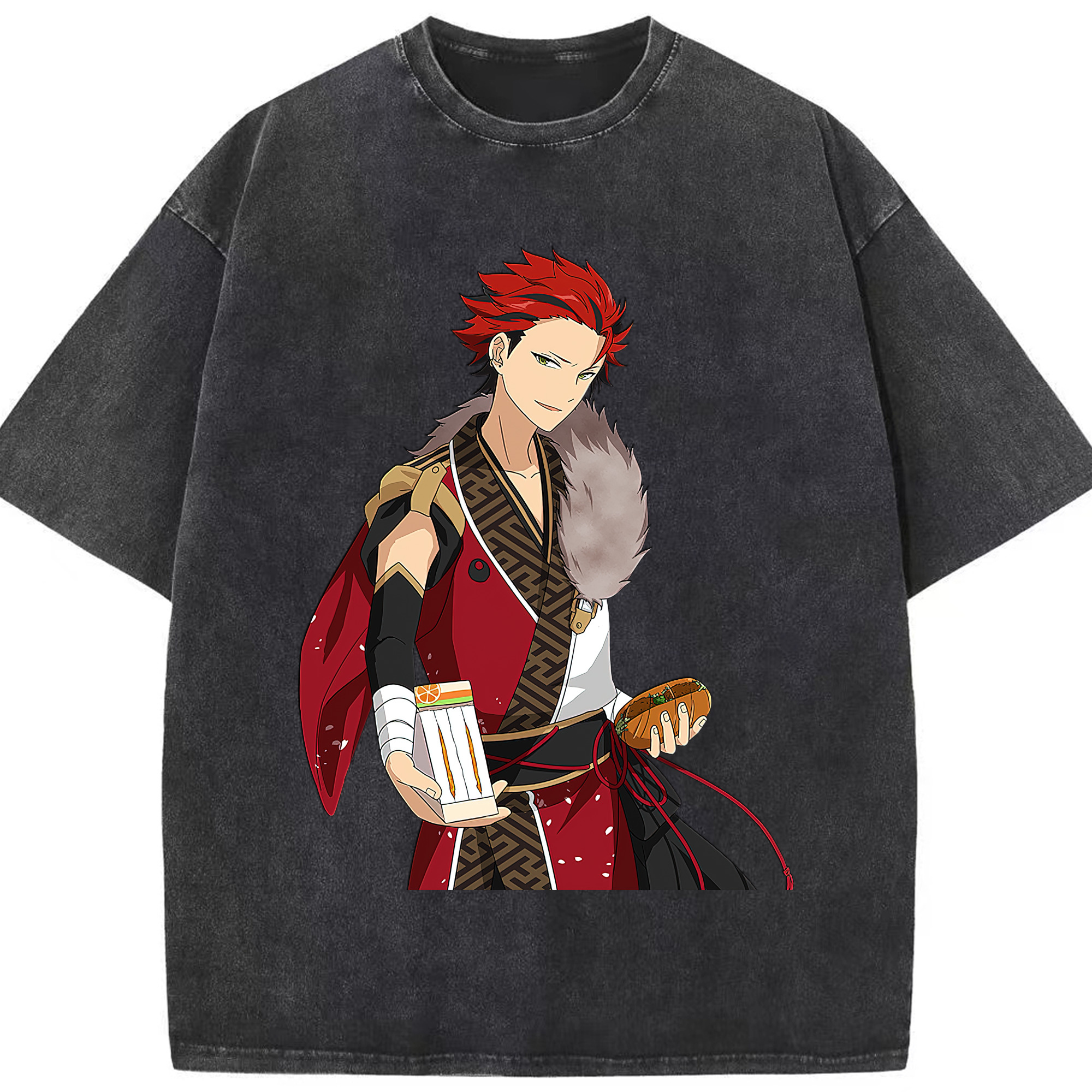 （画像用） あんさんぶるスターズ! Ensemble Stars 綿100% ヴィンテージ風 半袖Tシャツ（フロントプリント）