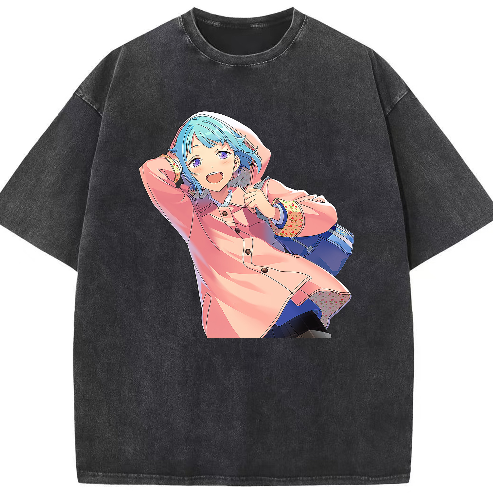 （画像用） あんさんぶるスターズ! Ensemble Stars 綿100% ヴィンテージ風 半袖Tシャツ（フロントプリント）