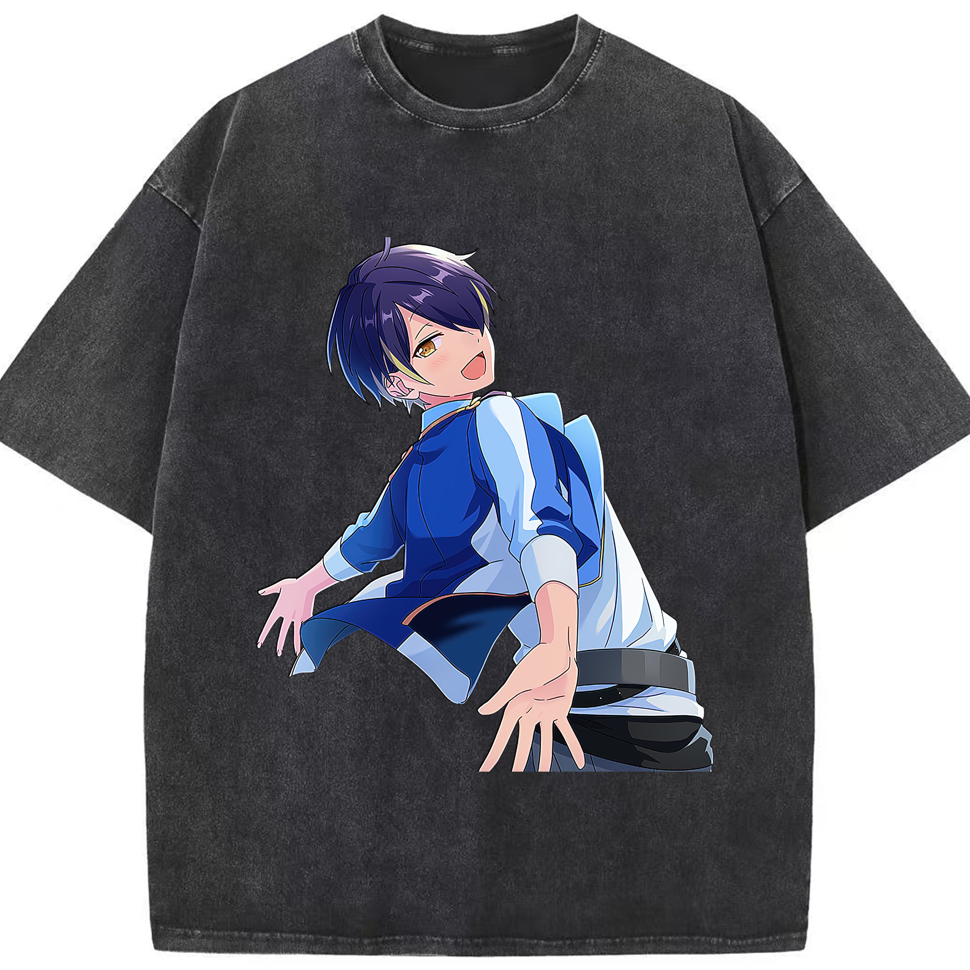 （画像用） あんさんぶるスターズ! Ensemble Stars 綿100% ヴィンテージ風 半袖Tシャツ（フロントプリント）