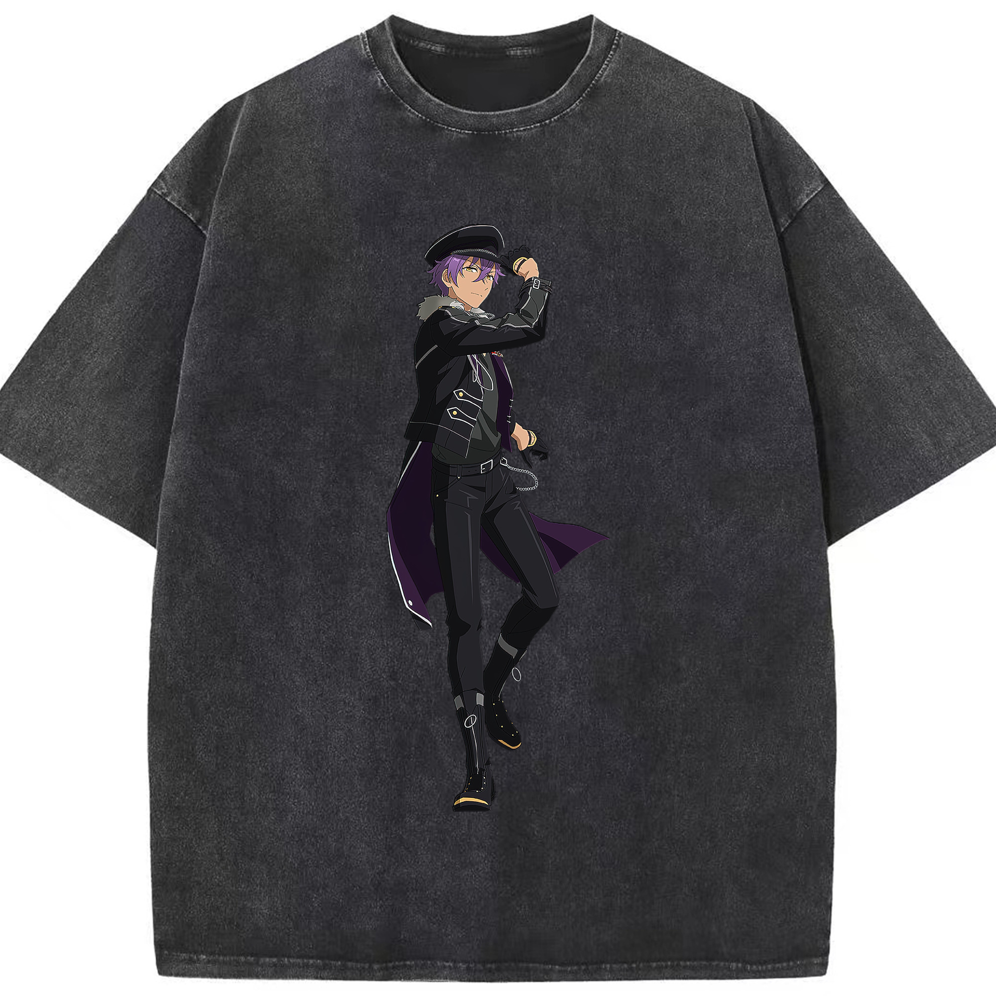 （画像用） あんさんぶるスターズ! Ensemble Stars 綿100% ヴィンテージ風 半袖Tシャツ（フロントプリント）